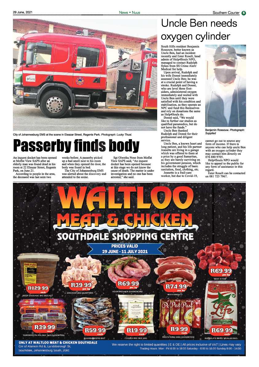 Southern Courier 29 June 2021 page 5