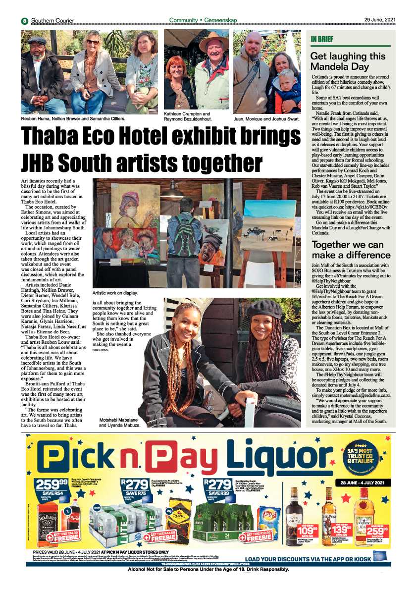 Southern Courier 29 June 2021 page 8