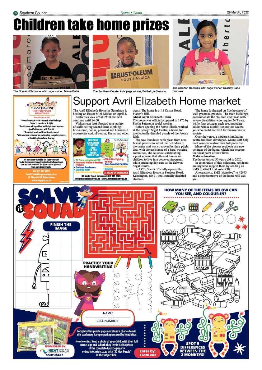 Southern Courier 29 March 2022 page 6