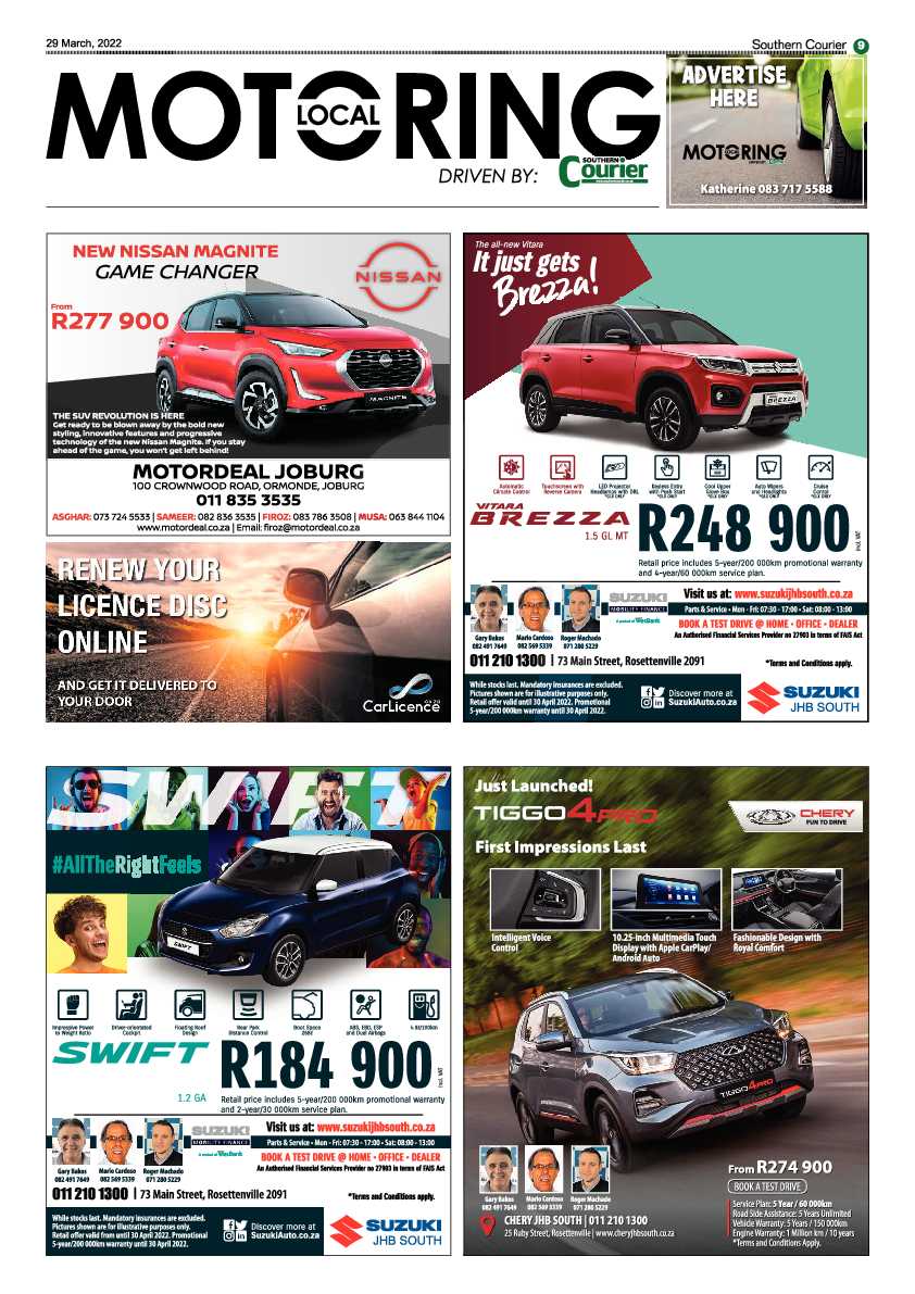 Southern Courier 29 March 2022 page 9