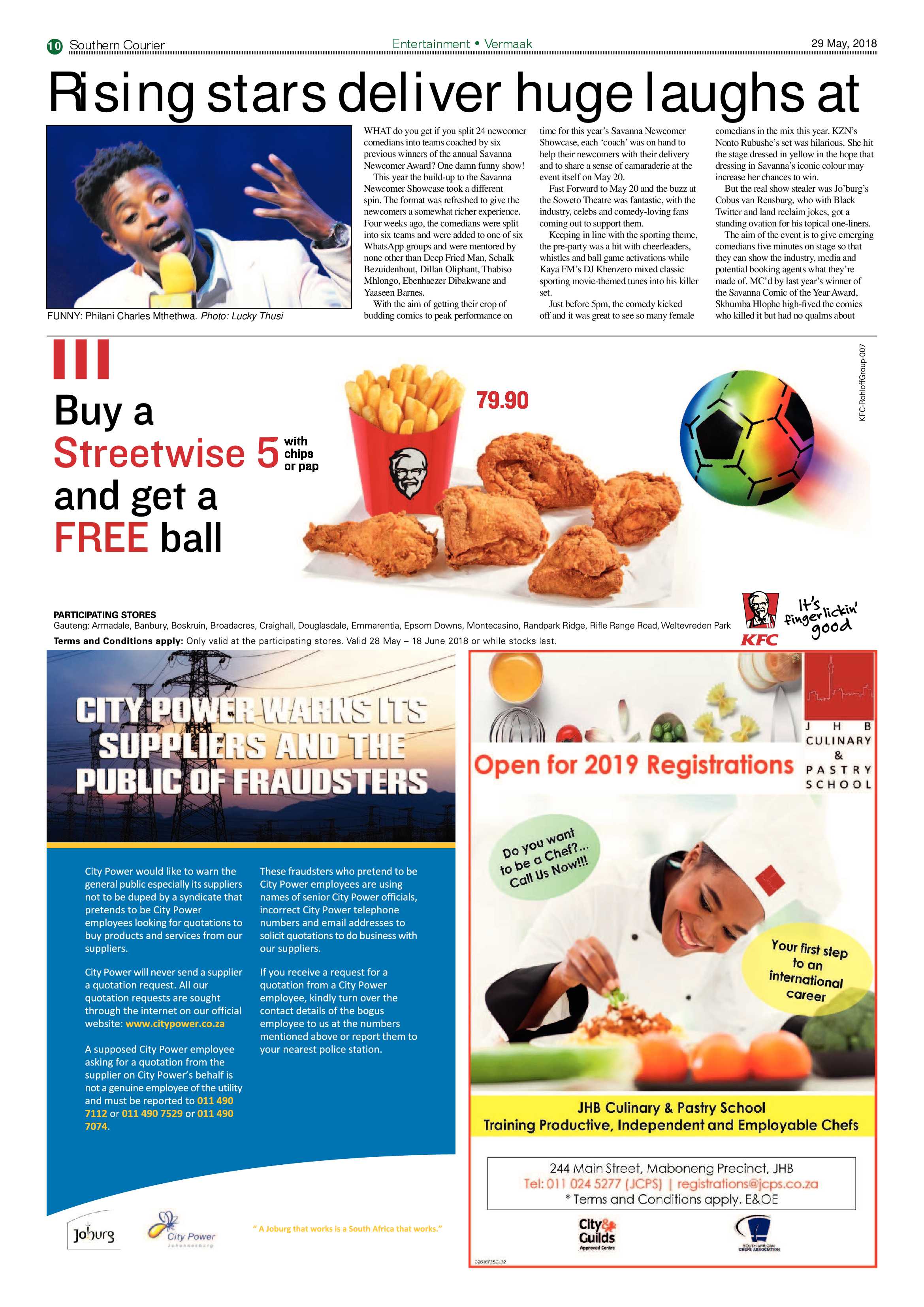 Southern Courier 29 May 2018 page 12