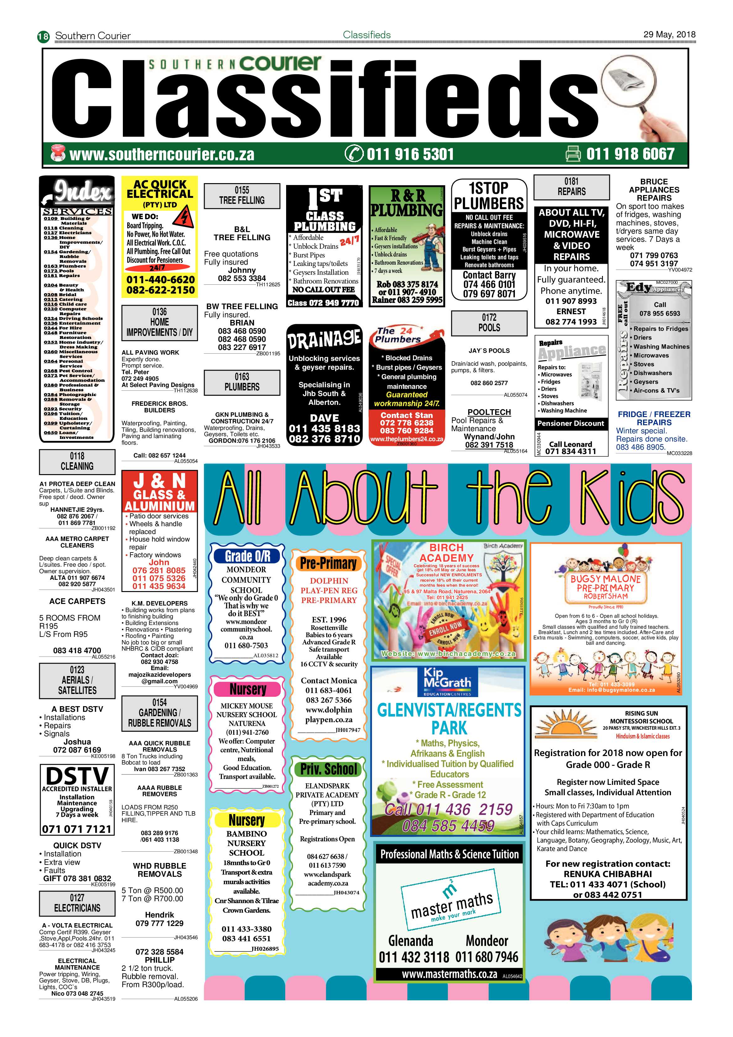 Southern Courier 29 May 2018 page 20