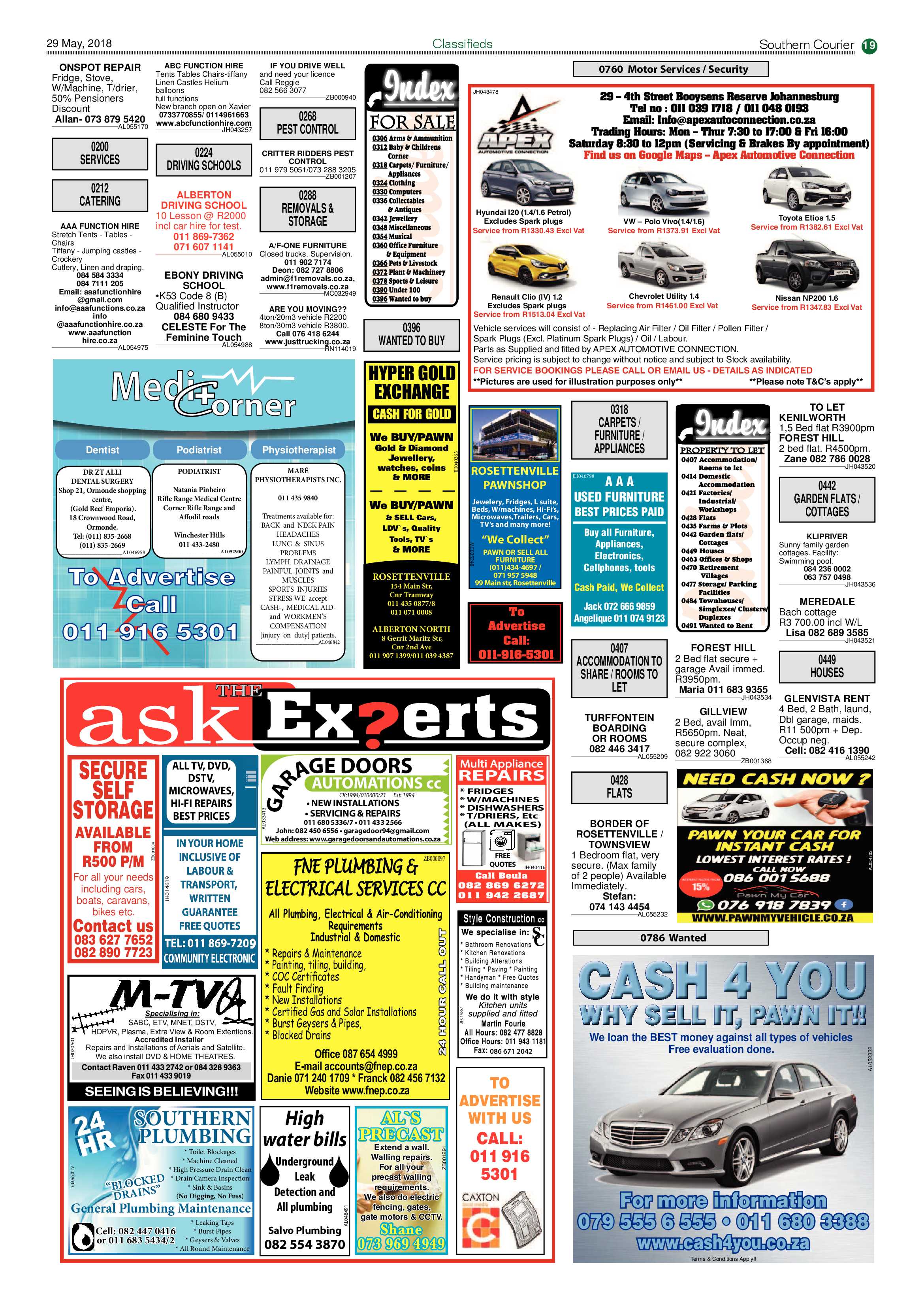 Southern Courier 29 May 2018 page 21