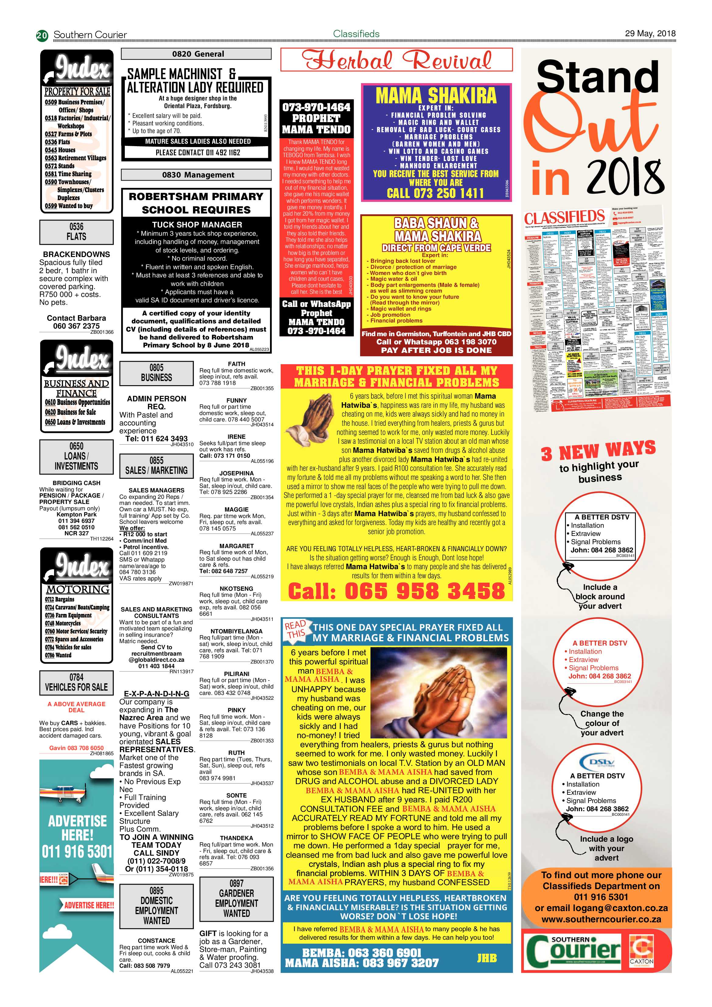 Southern Courier 29 May 2018 page 22