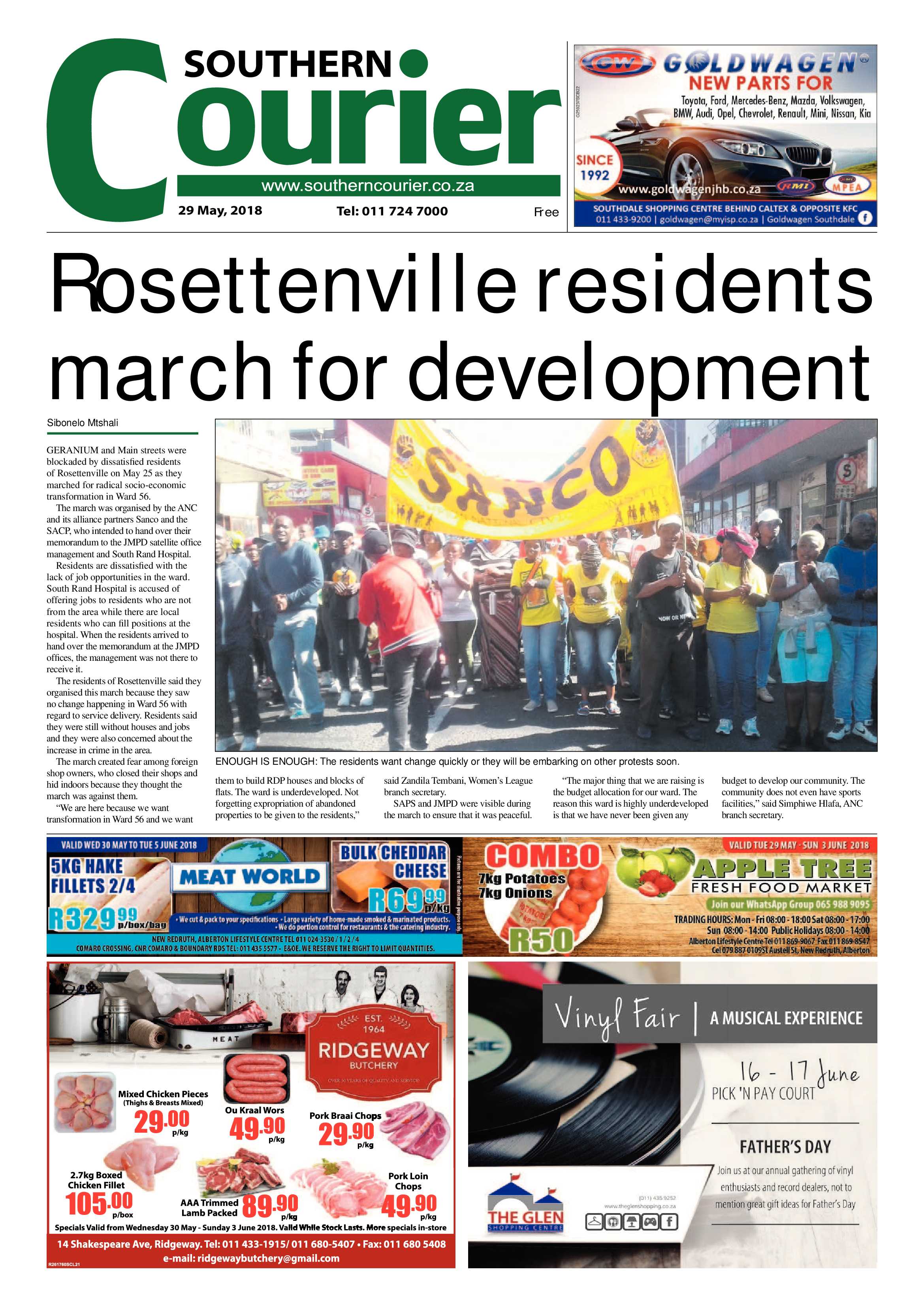 Southern Courier 29 May 2018 page 3
