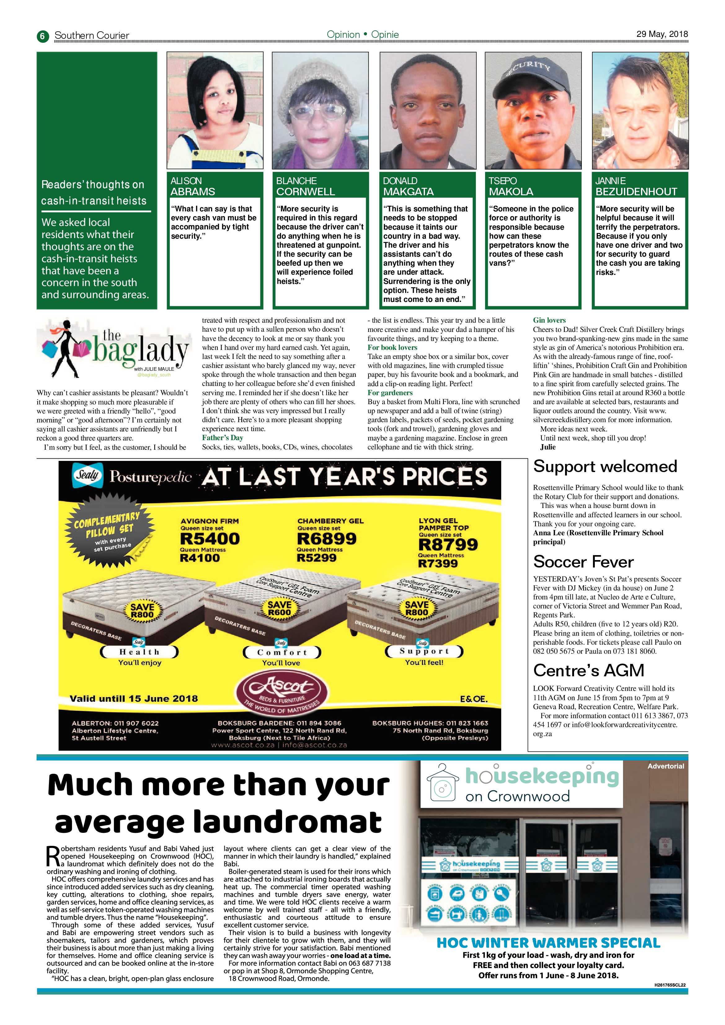 Southern Courier 29 May 2018 page 8