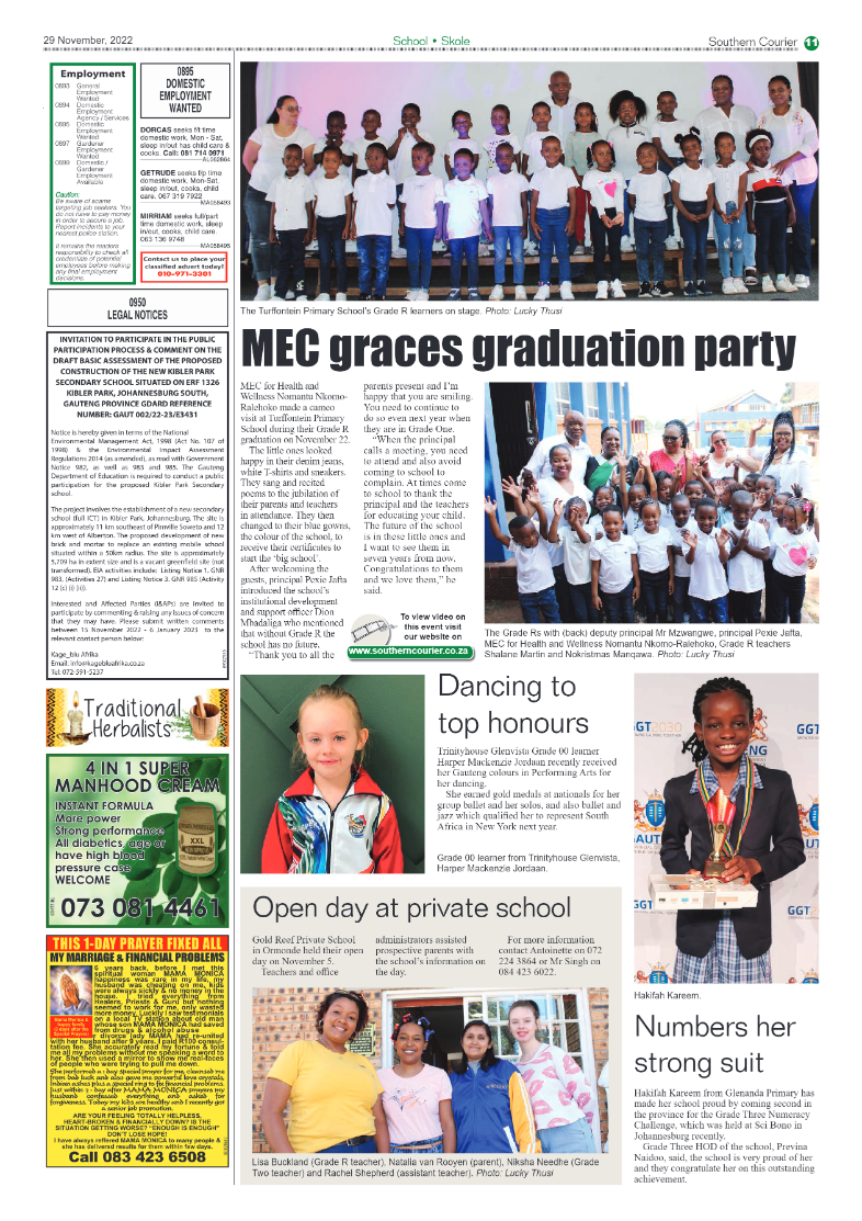 Southern Courier 29 Nov 2022 page 11