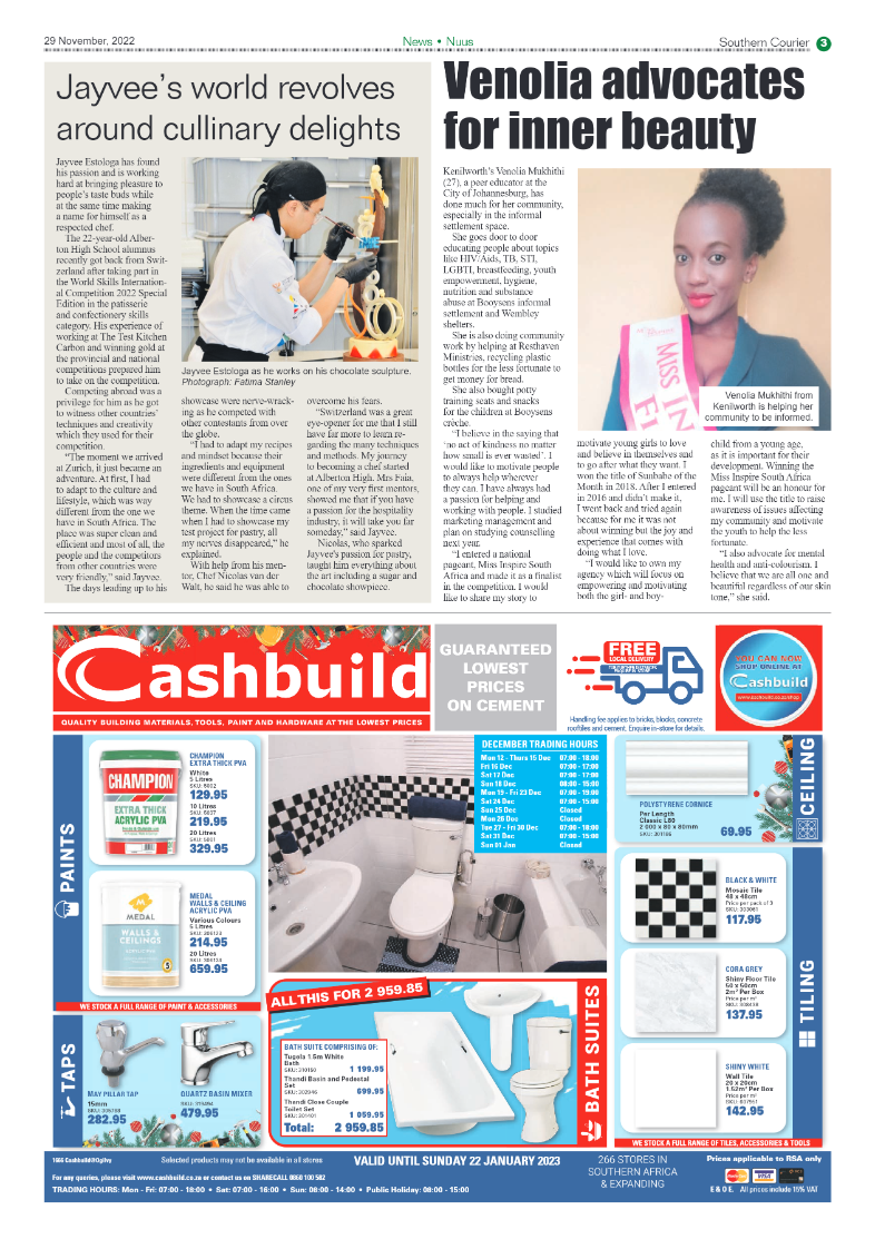 Southern Courier 29 Nov 2022 page 3