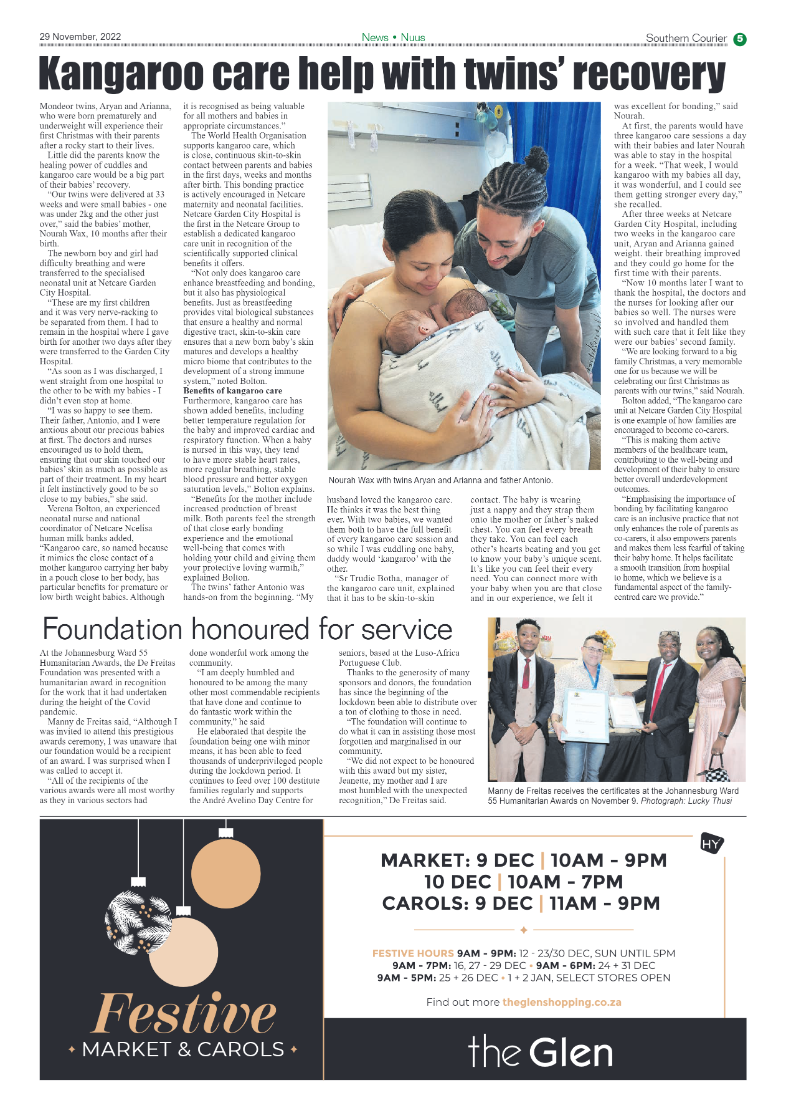 Southern Courier 29 Nov 2022 page 5