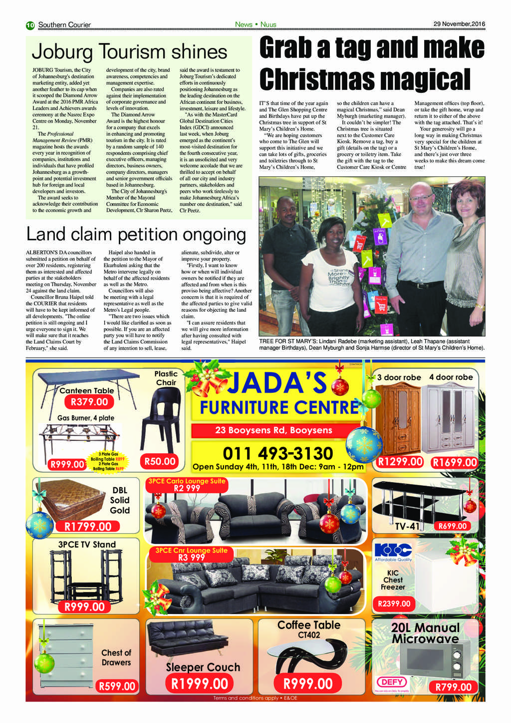 Southern Courier 29 November 2016 page 10