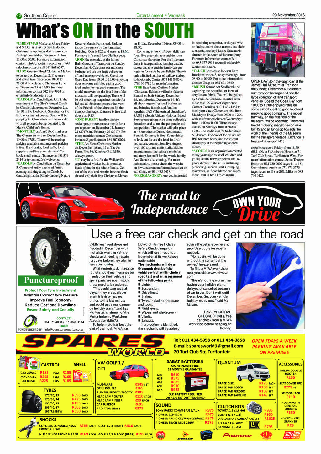 Southern Courier 29 November 2016 page 12