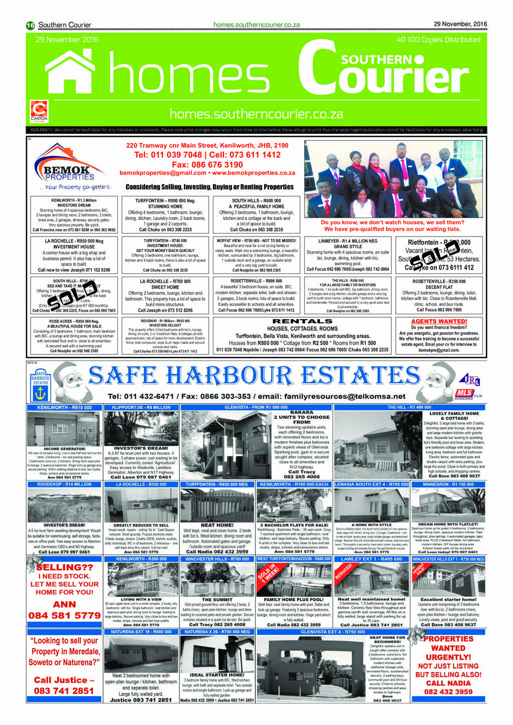 Southern Courier 29 November 2016 page 16