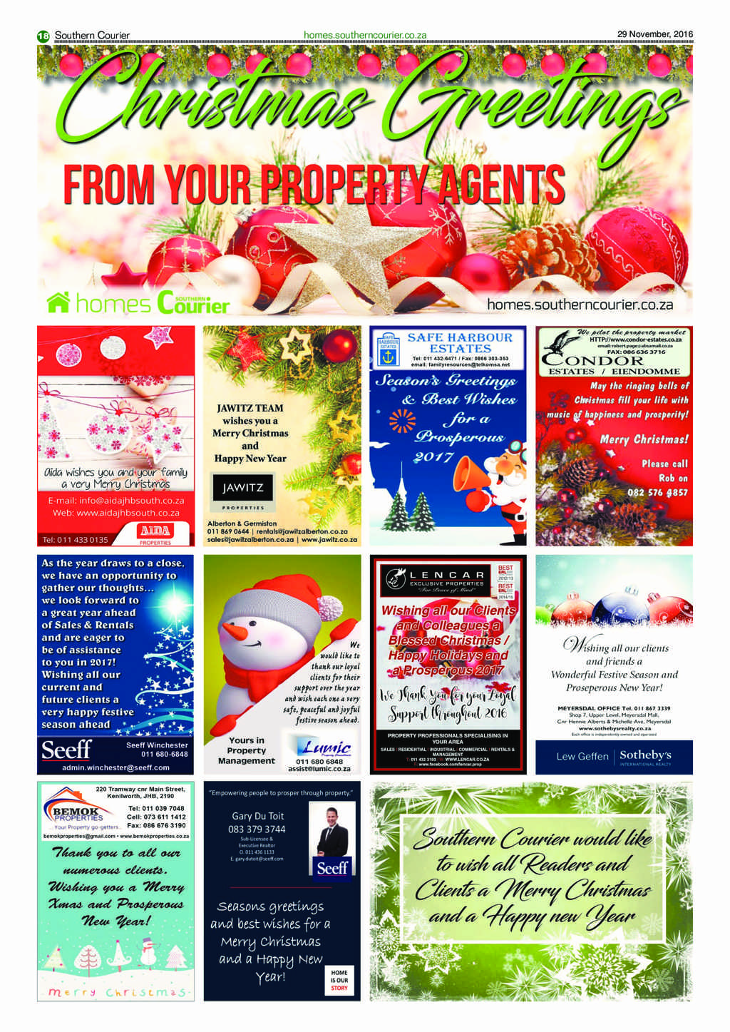 Southern Courier 29 November 2016 page 18