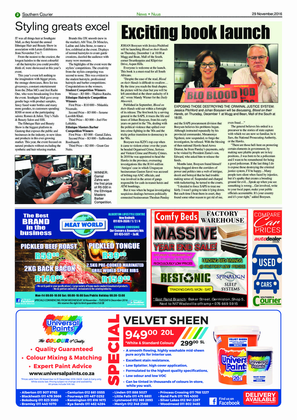 Southern Courier 29 November 2016 page 2