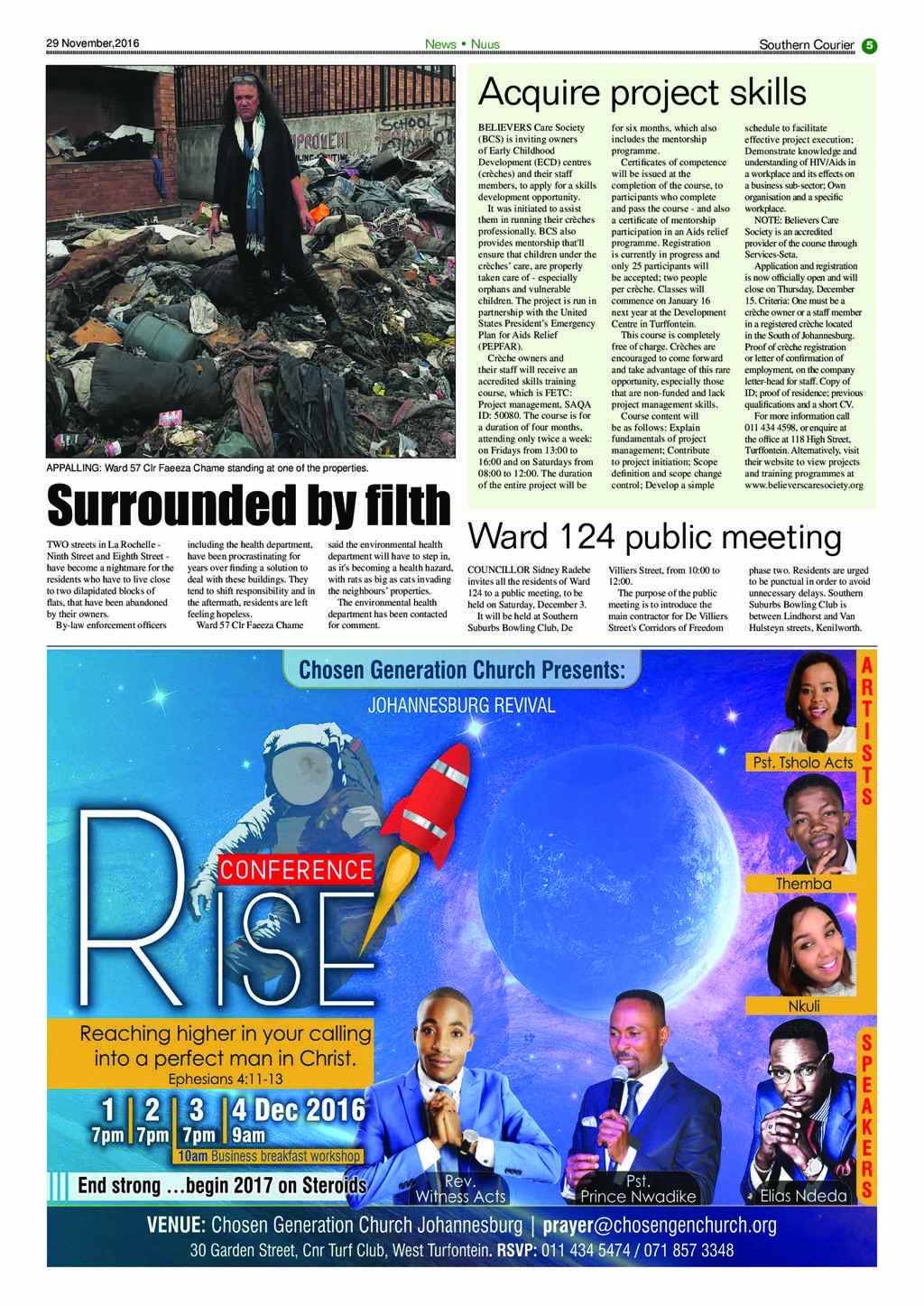 Southern Courier 29 November 2016 page 5