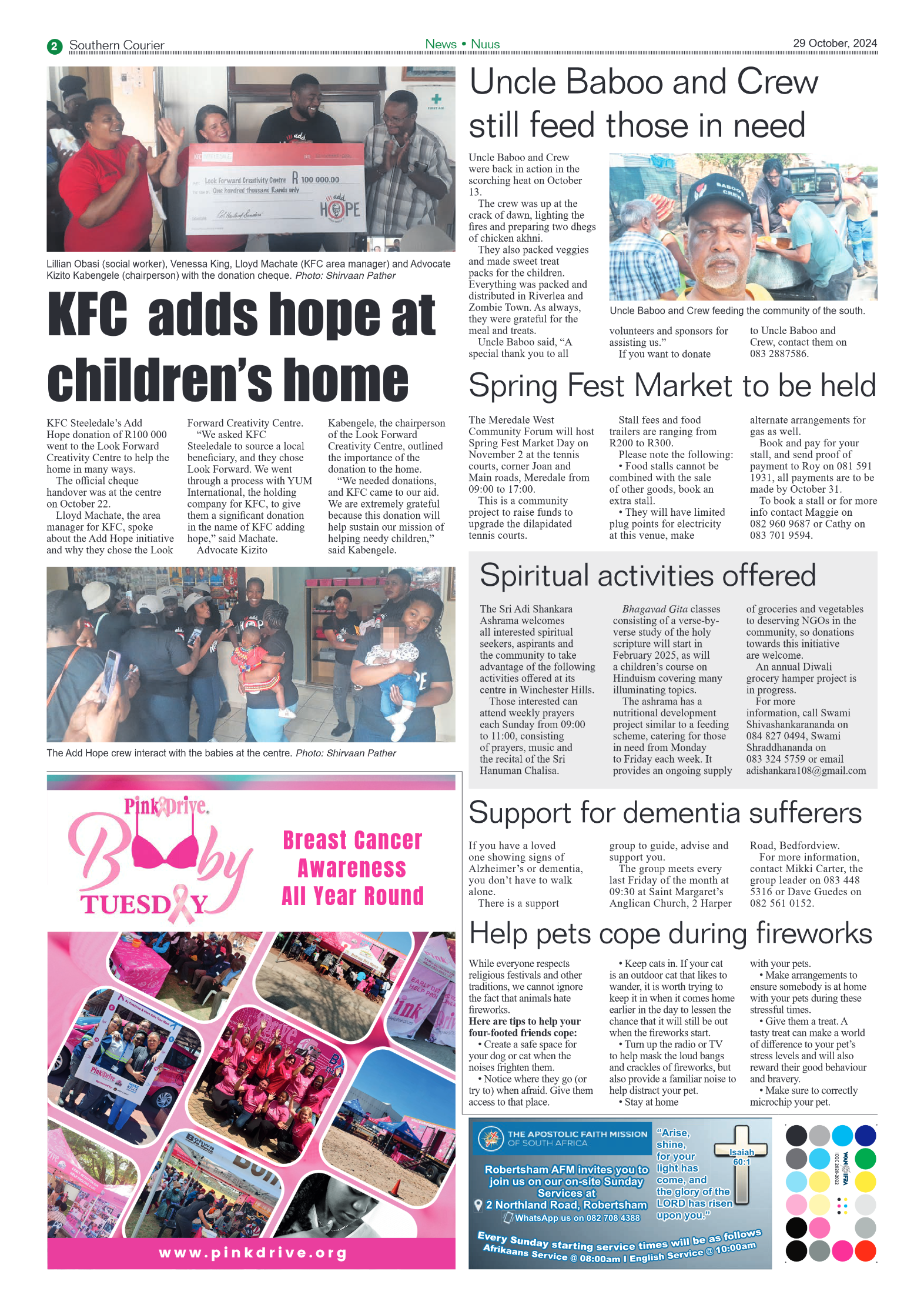 Southern Courier 29 October 2024 page 2