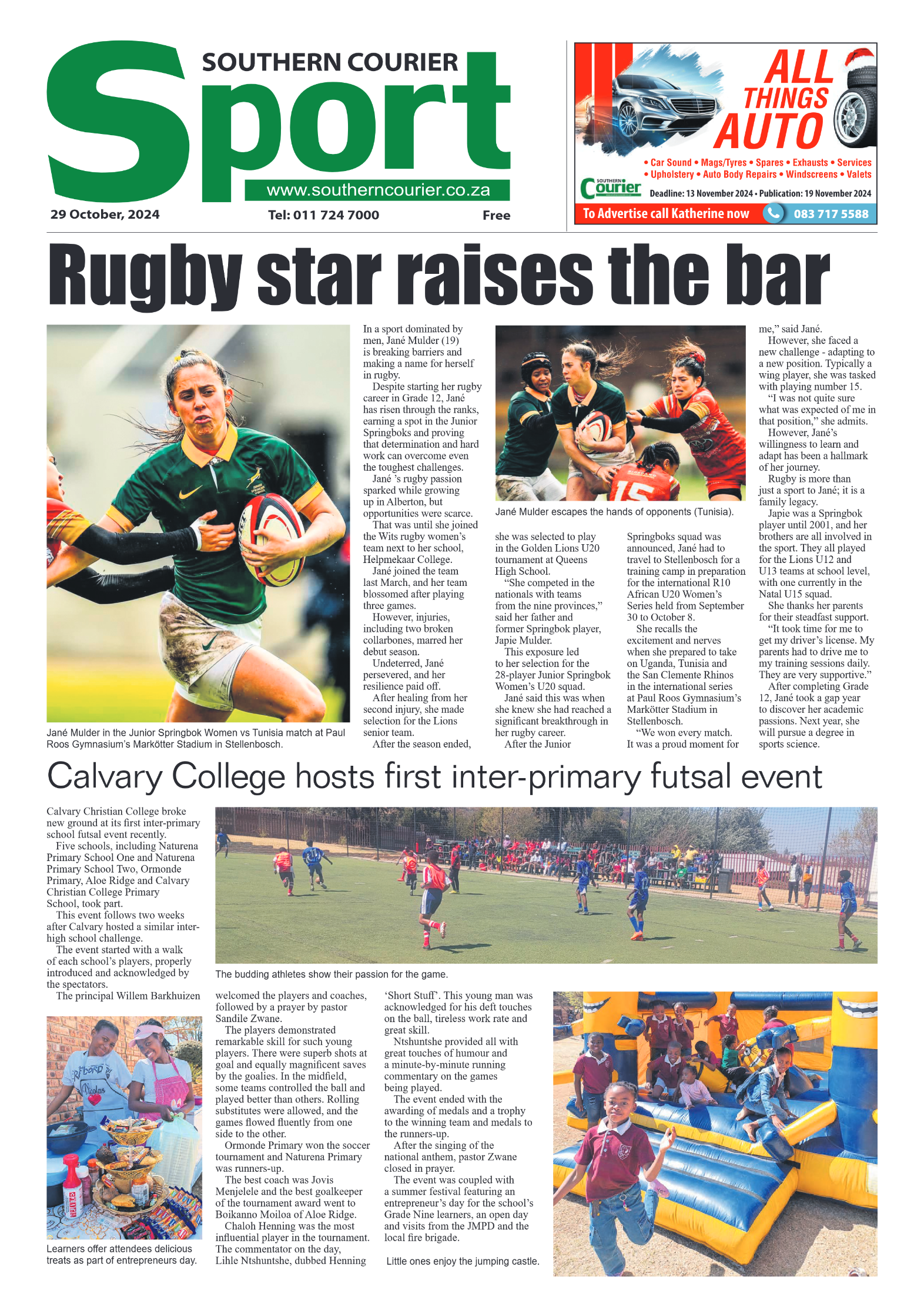 Southern Courier 29 October 2024 page 8