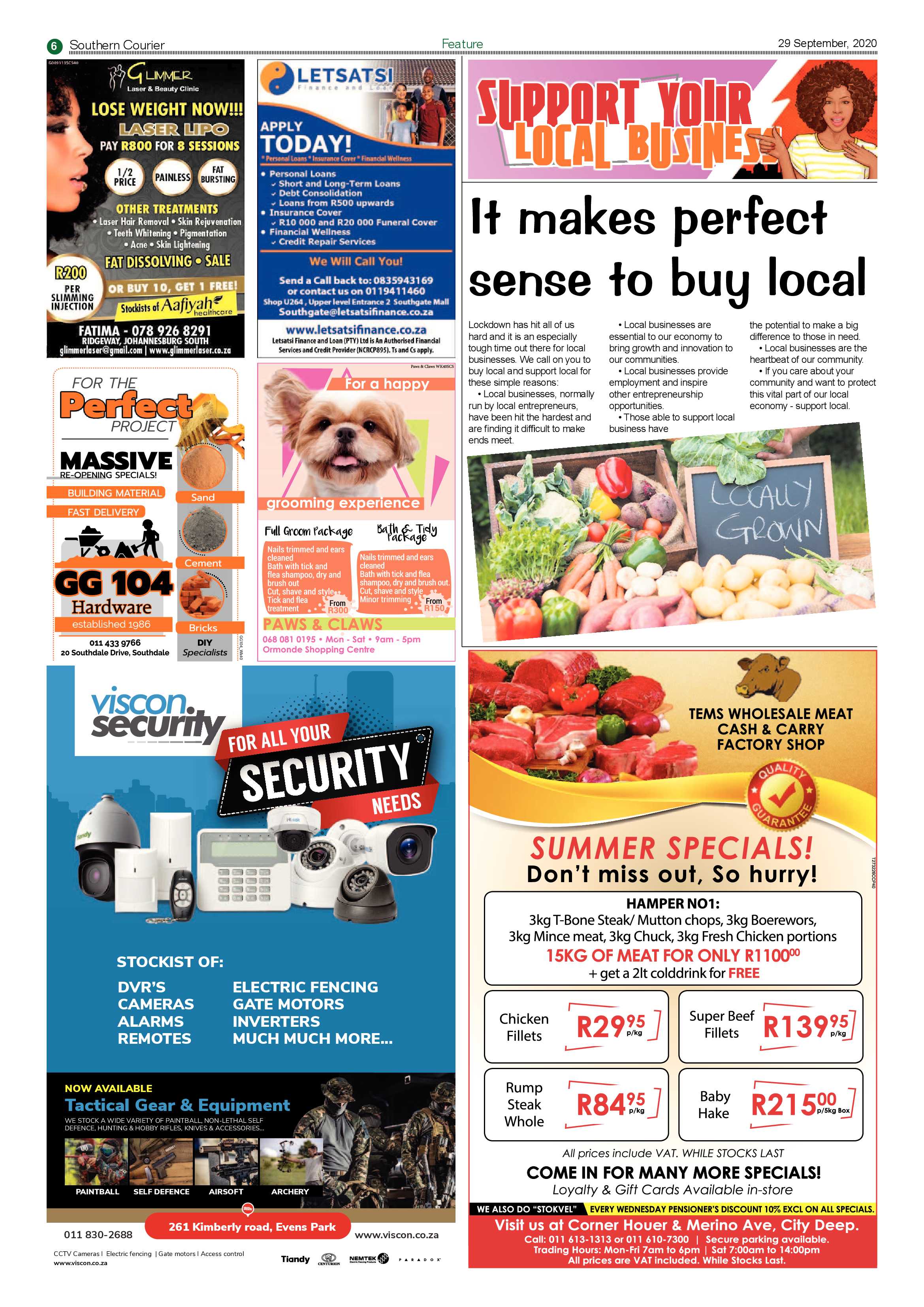 Southern Courier 29 September 2020 page 6