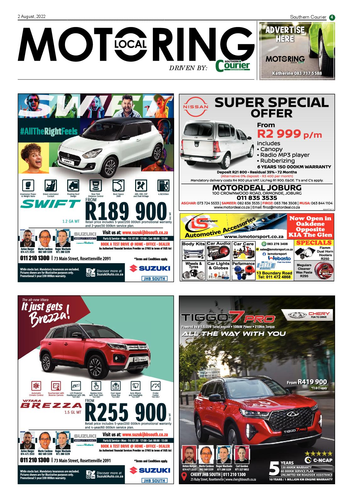 Southern Courier 2 Aug 2022 page 4