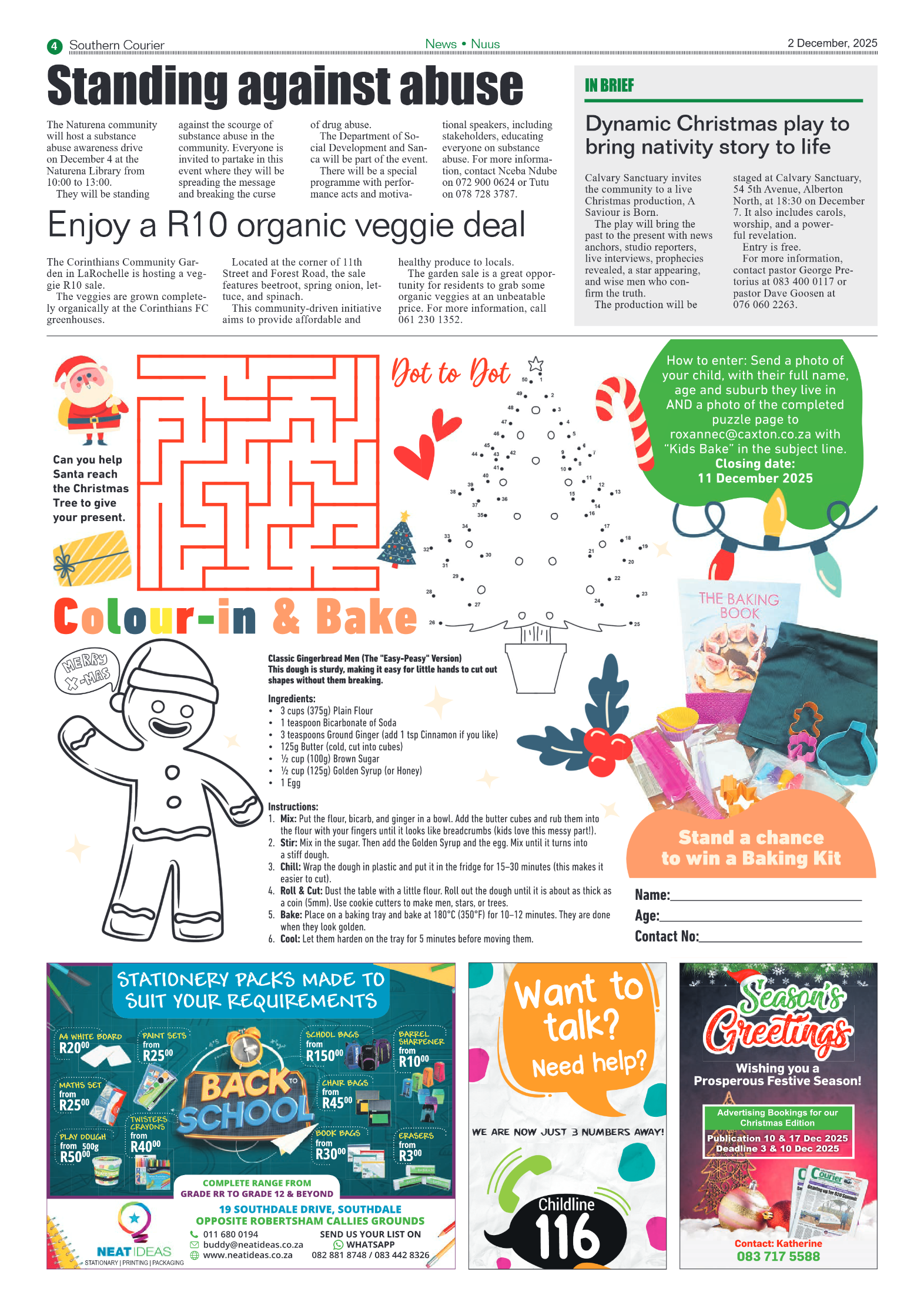 Southern Courier 2 December 2025 page 4