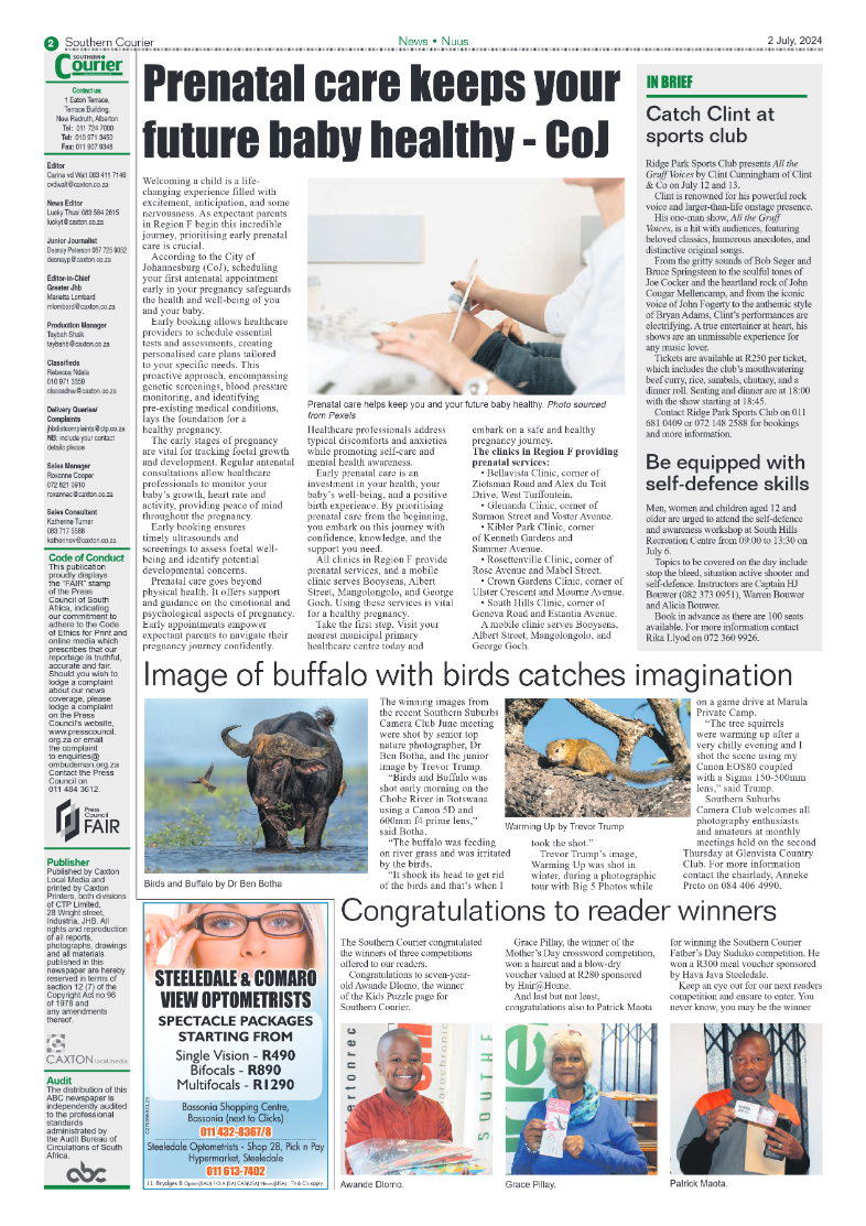 Southern Courier 2 July 2024 page 2