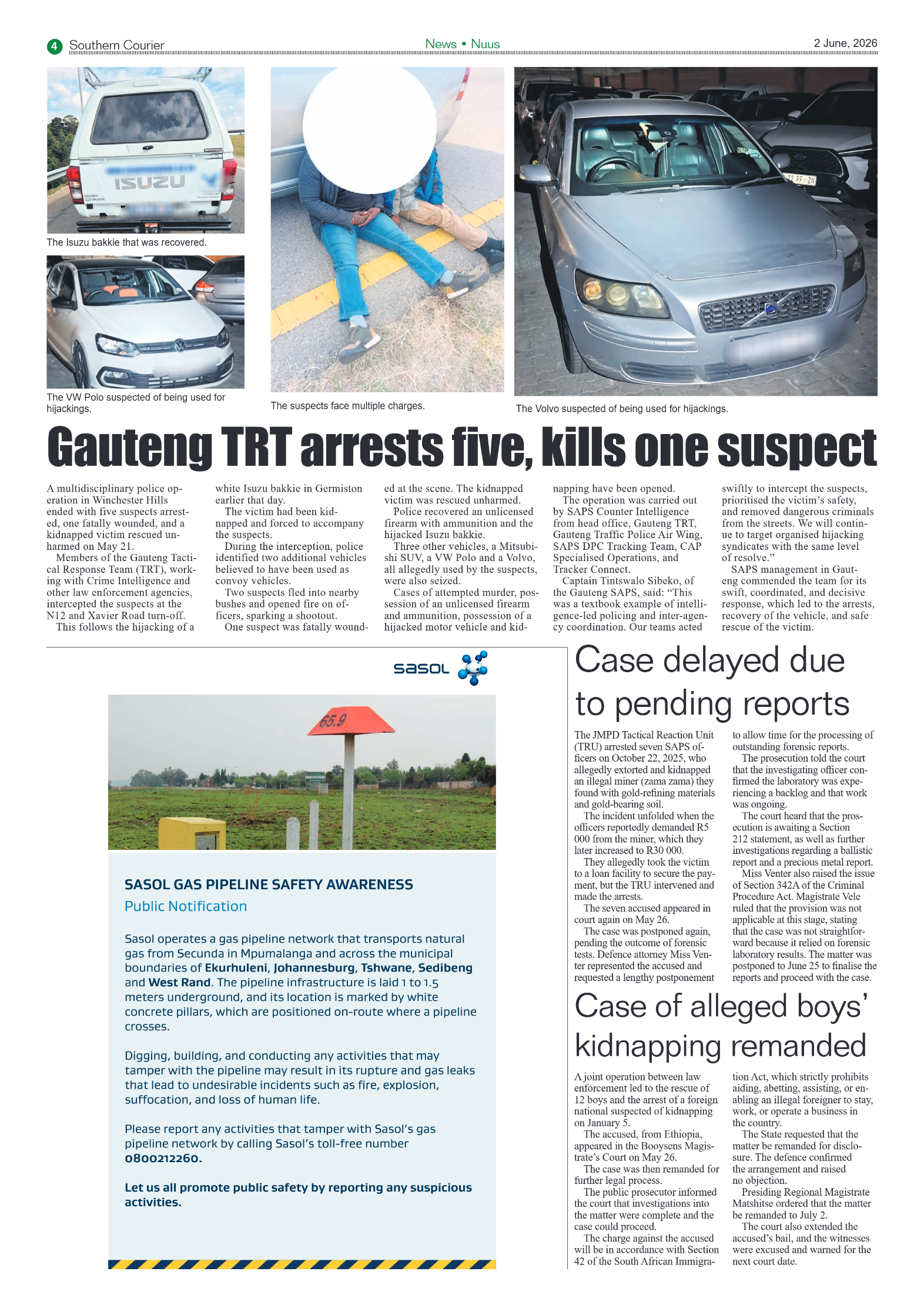 Southern Courier 2 June 2026 page 4
