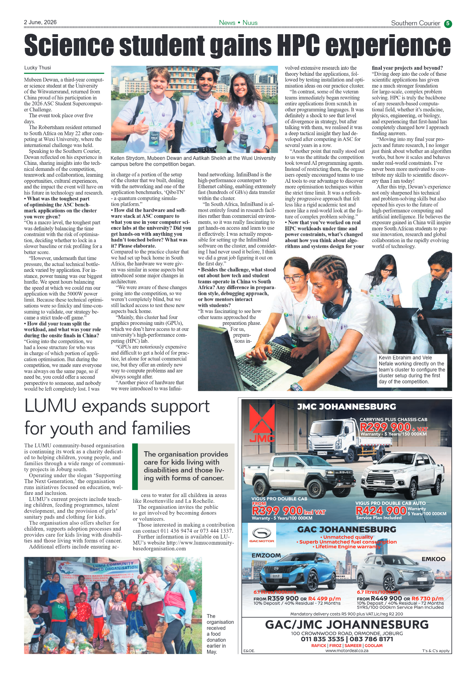 Southern Courier 2 June 2026 page 5