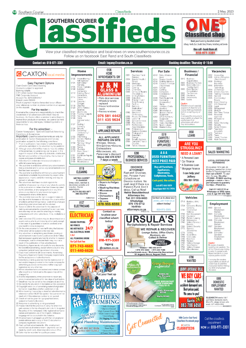 Southern Courier 2 May 2023 page 10