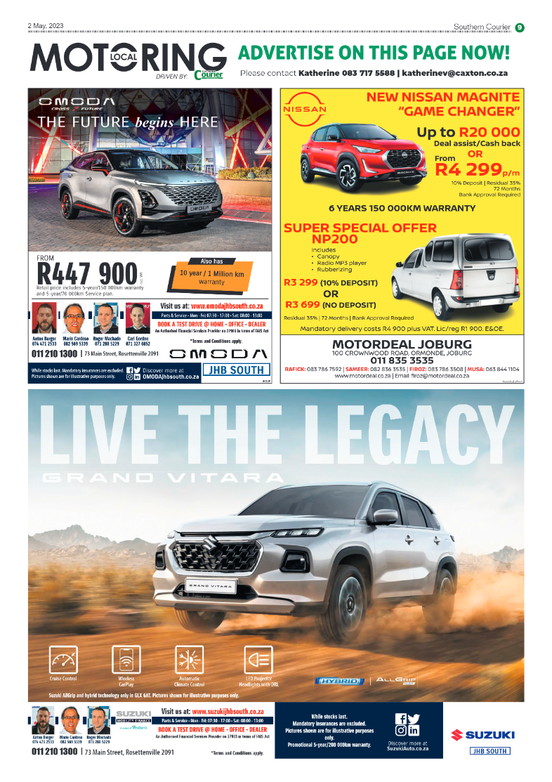 Southern Courier 2 May 2023 page 9