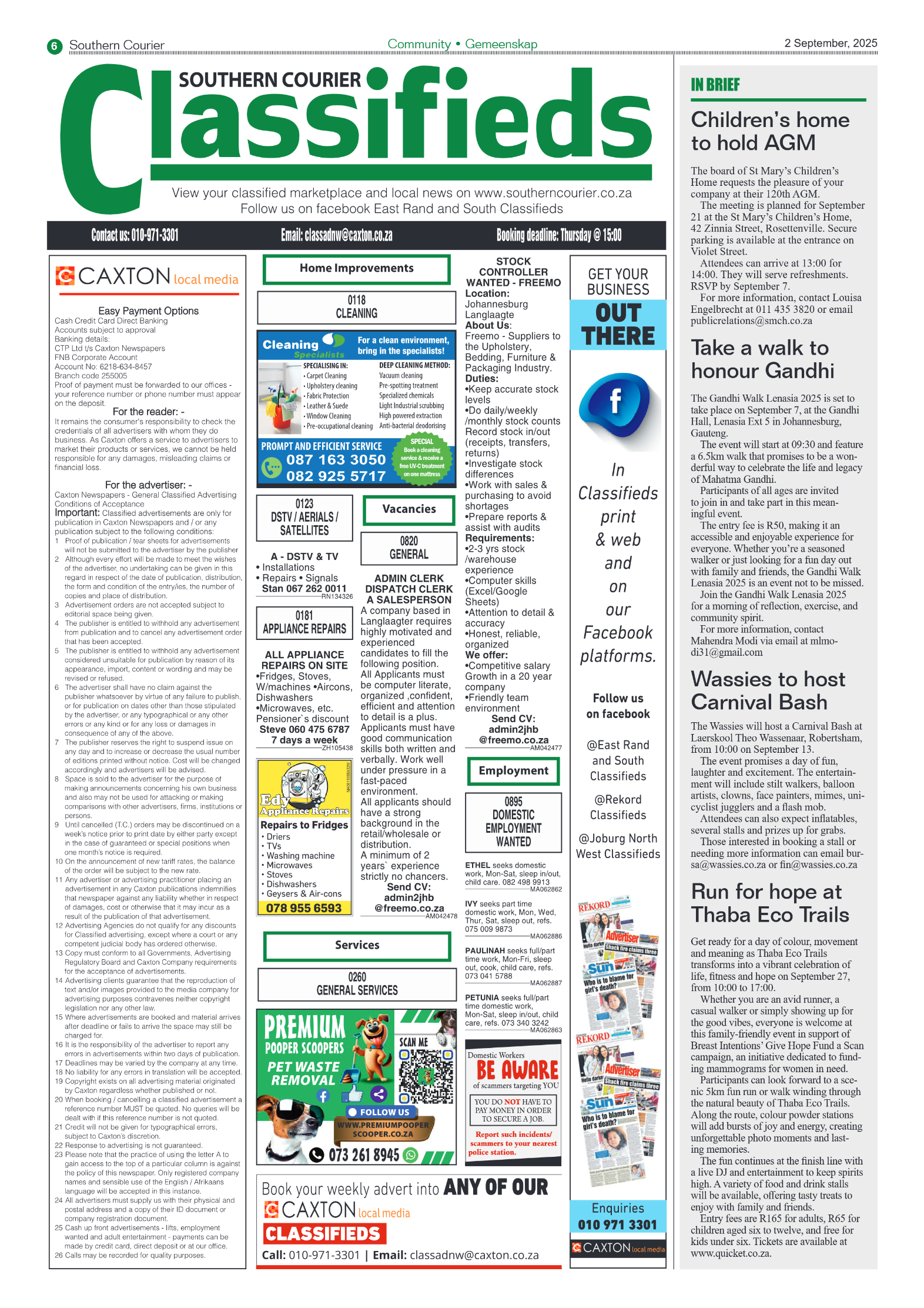Southern Courier 2 September 2025 page 6