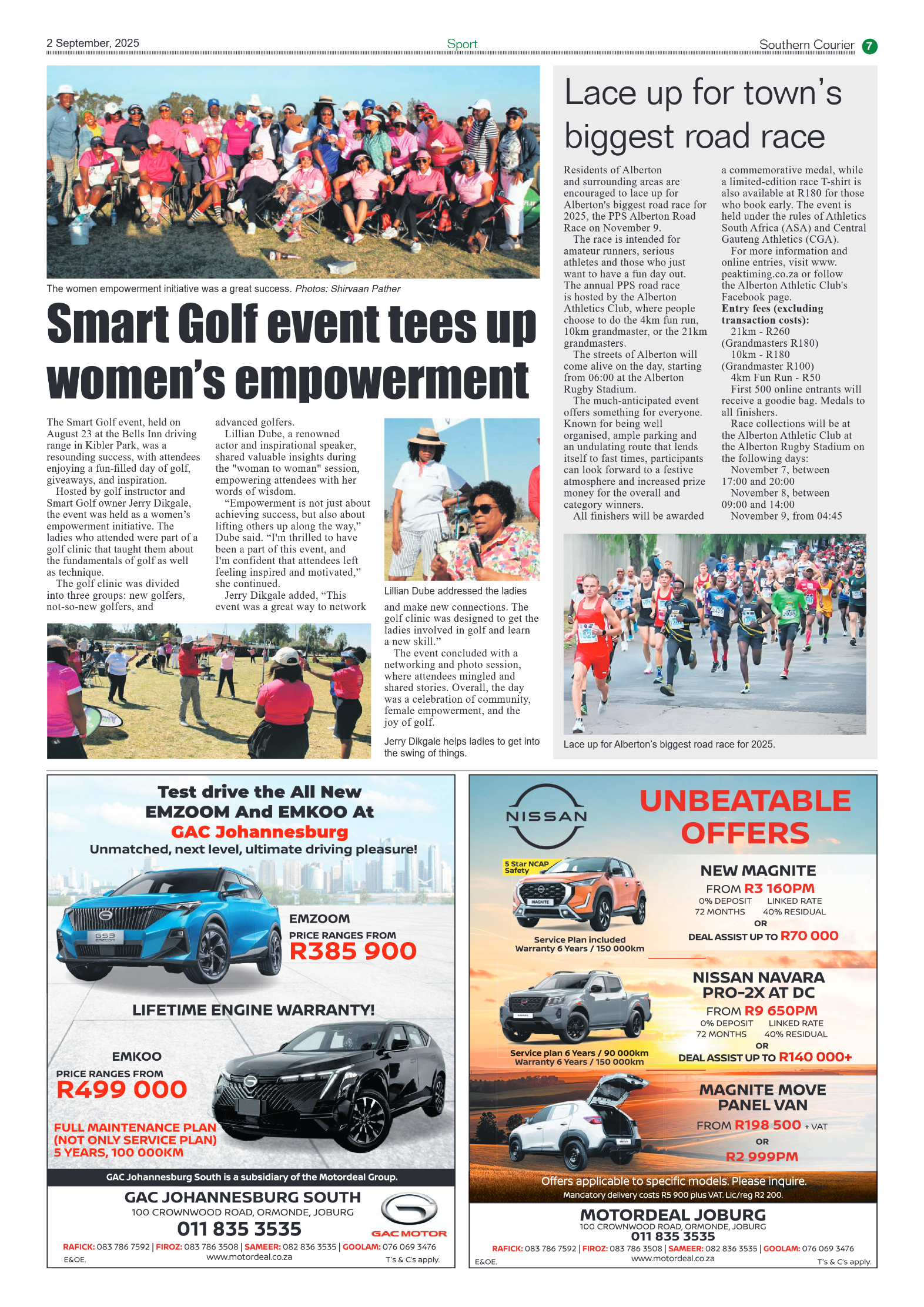 Southern Courier 2 September 2025 page 7