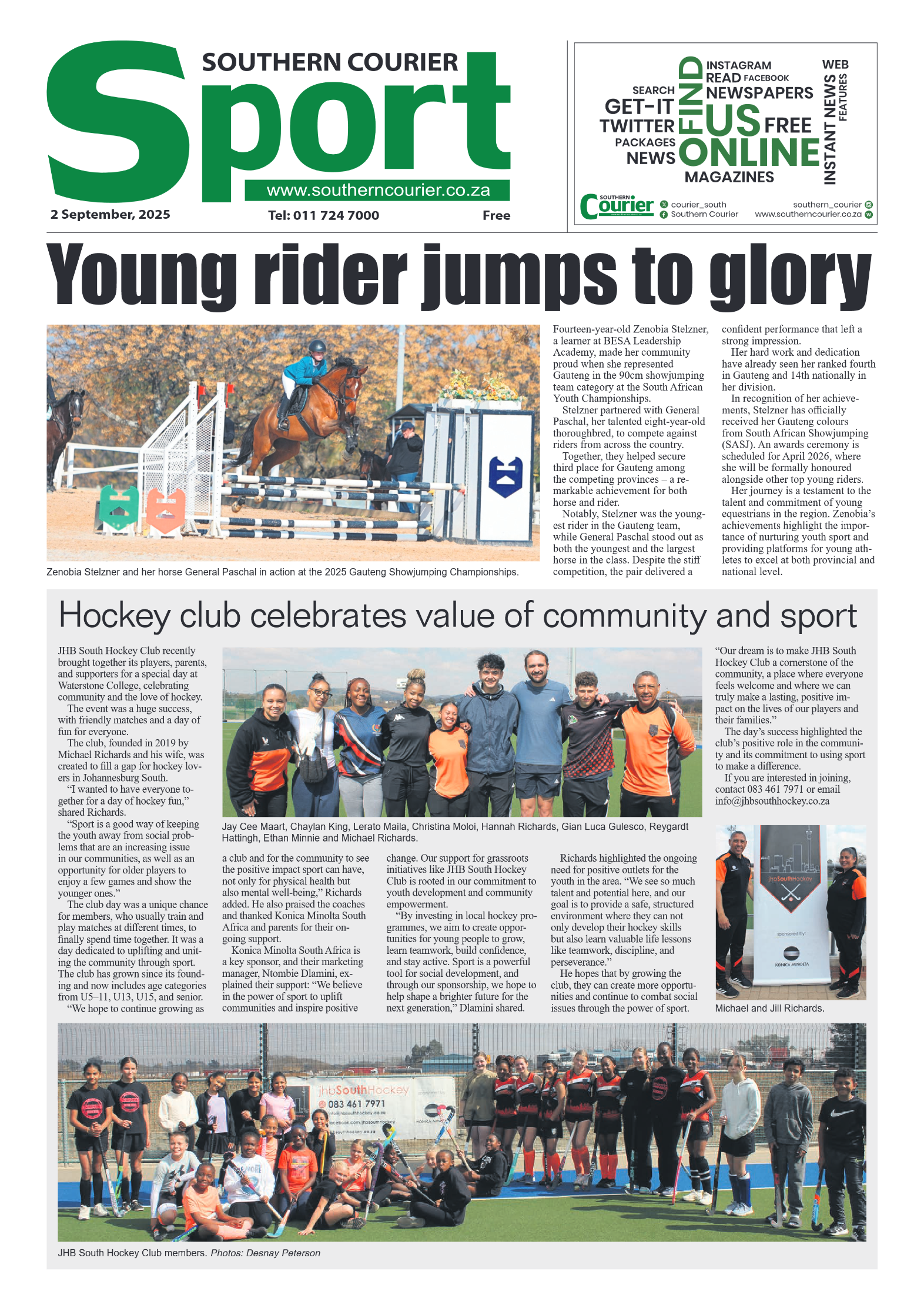 Southern Courier 2 September 2025 page 8