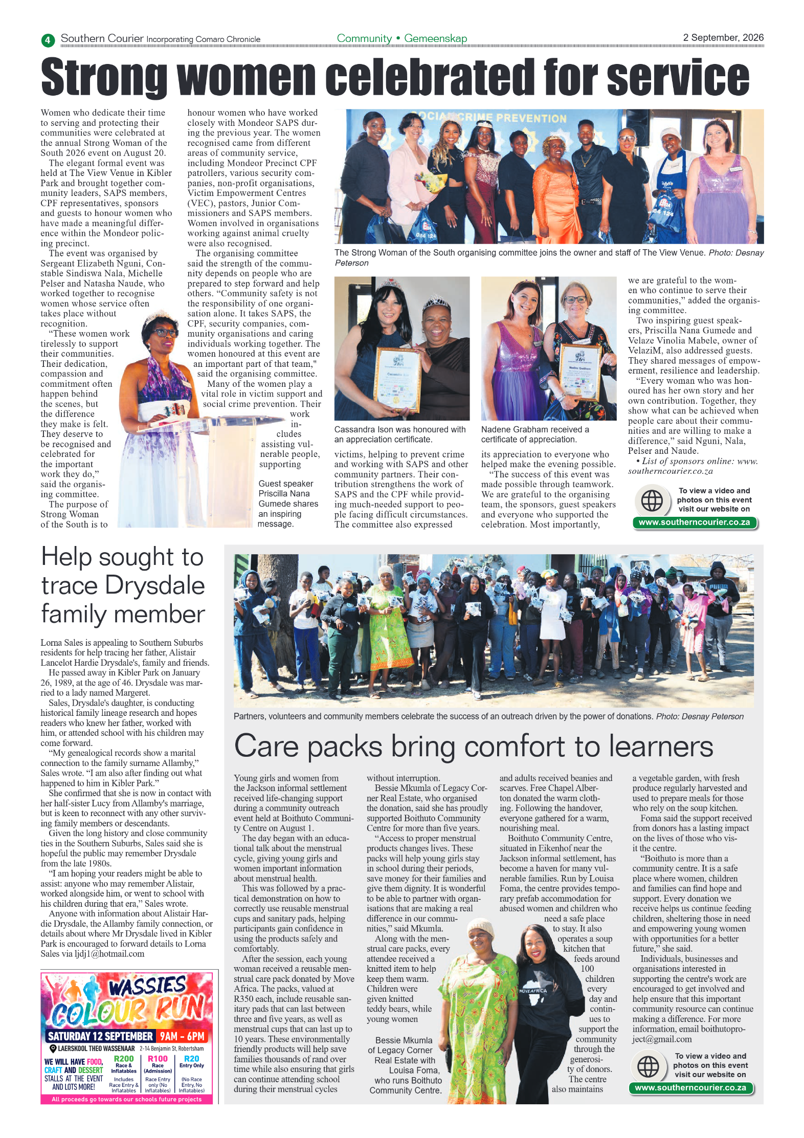 Southern Courier 2 September 2026 page 4