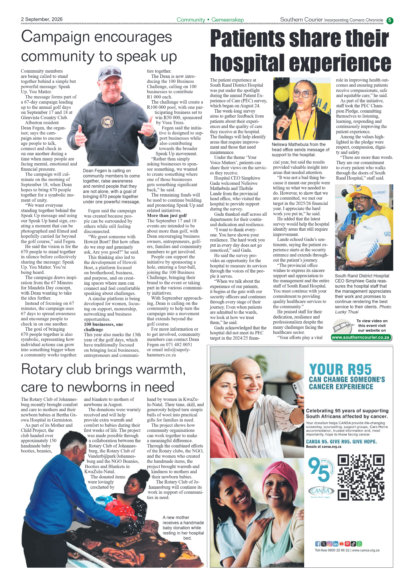 Southern Courier 2 September 2026 page 5