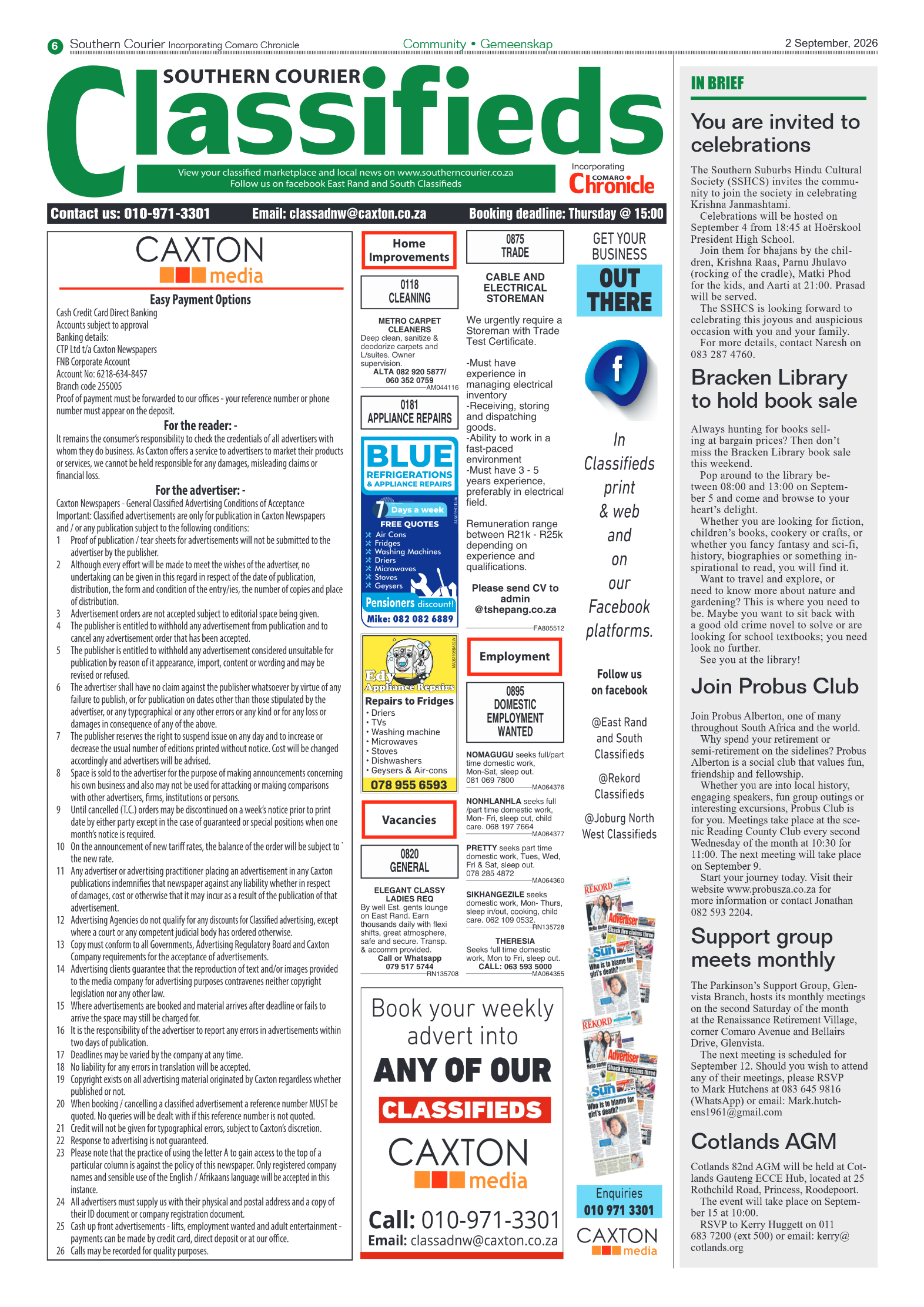 Southern Courier 2 September 2026 page 6
