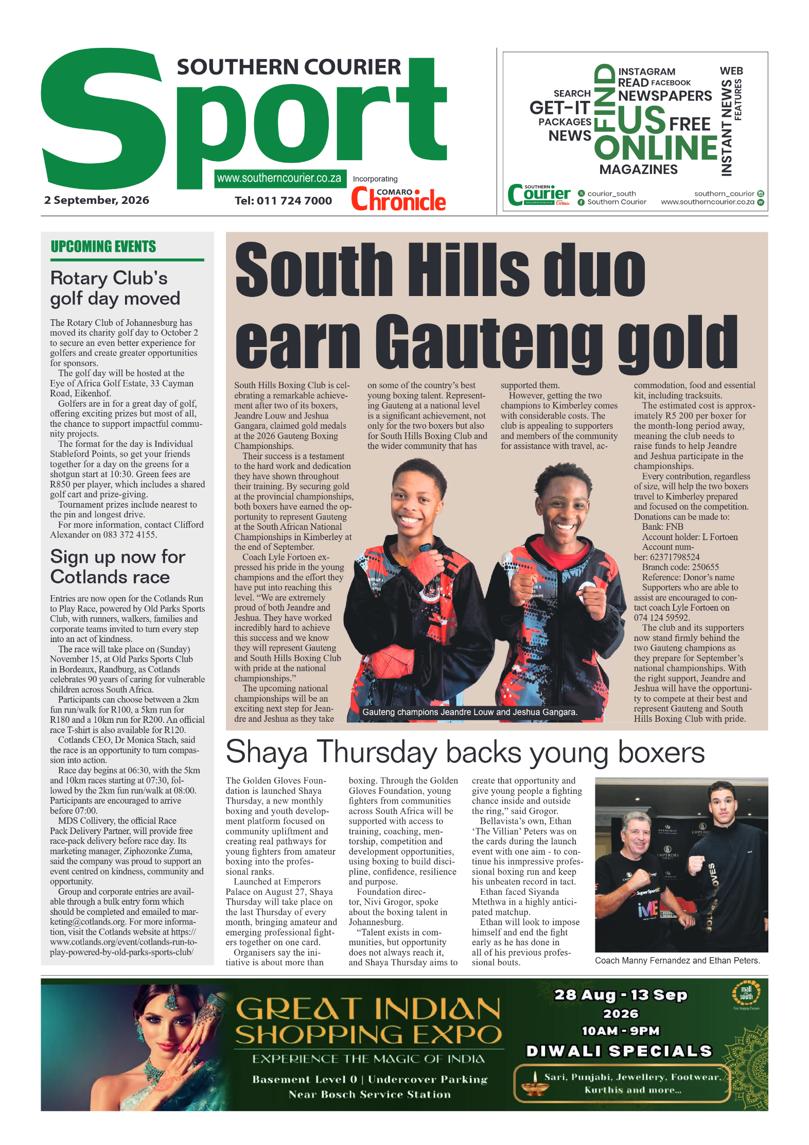 Southern Courier 2 September 2026 page 8