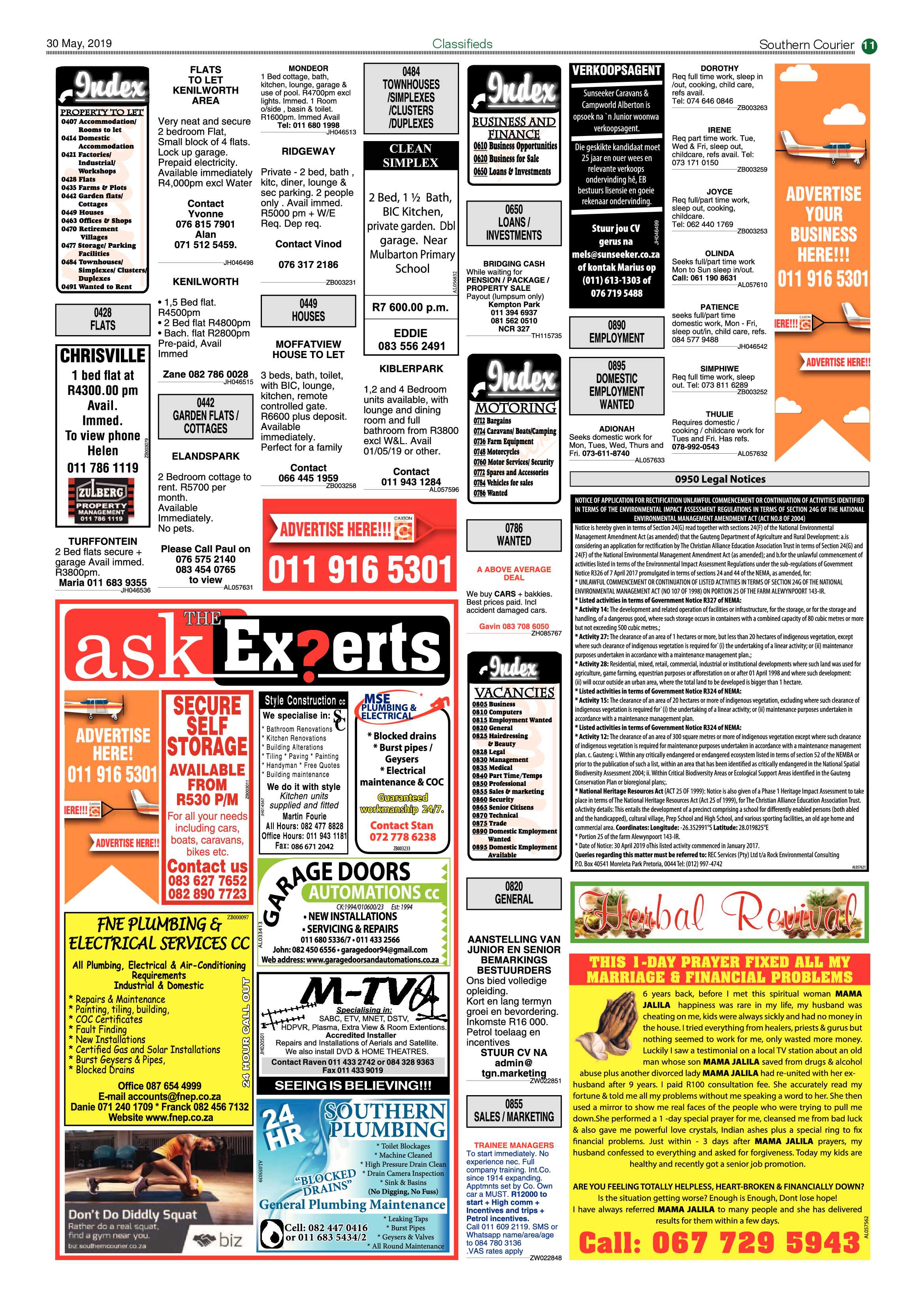 Southern Courier 30 April 2019 page 11