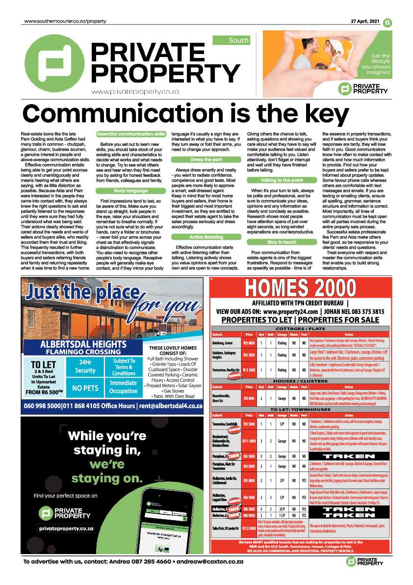 Southern Courier 30 April 2021 page 11