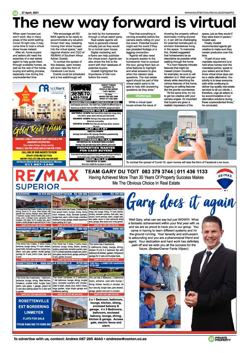 Southern Courier 30 April 2021 page 12