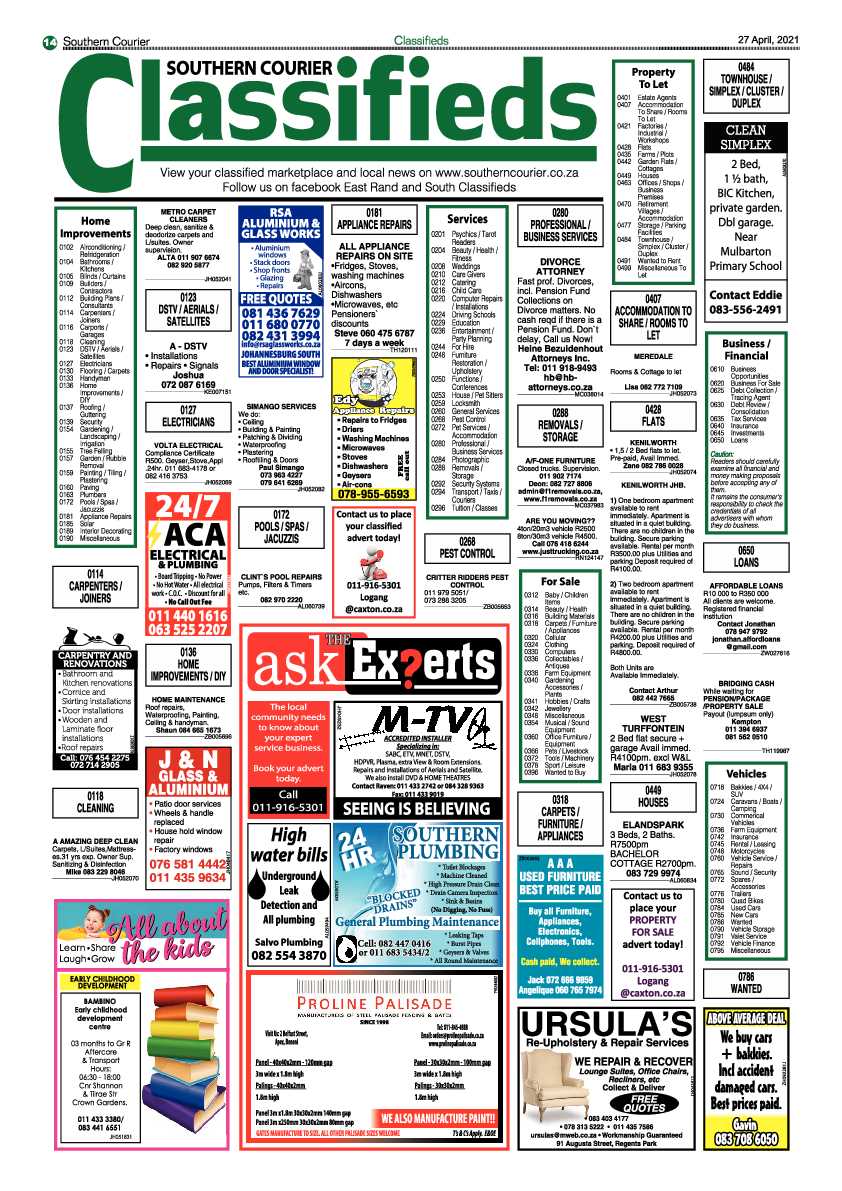 Southern Courier 30 April 2021 page 14