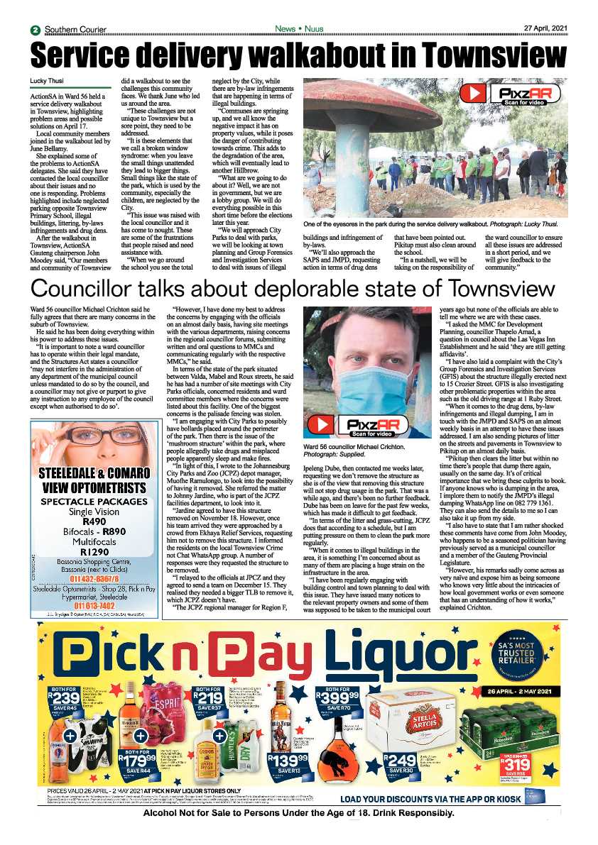 Southern Courier 30 April 2021 page 2