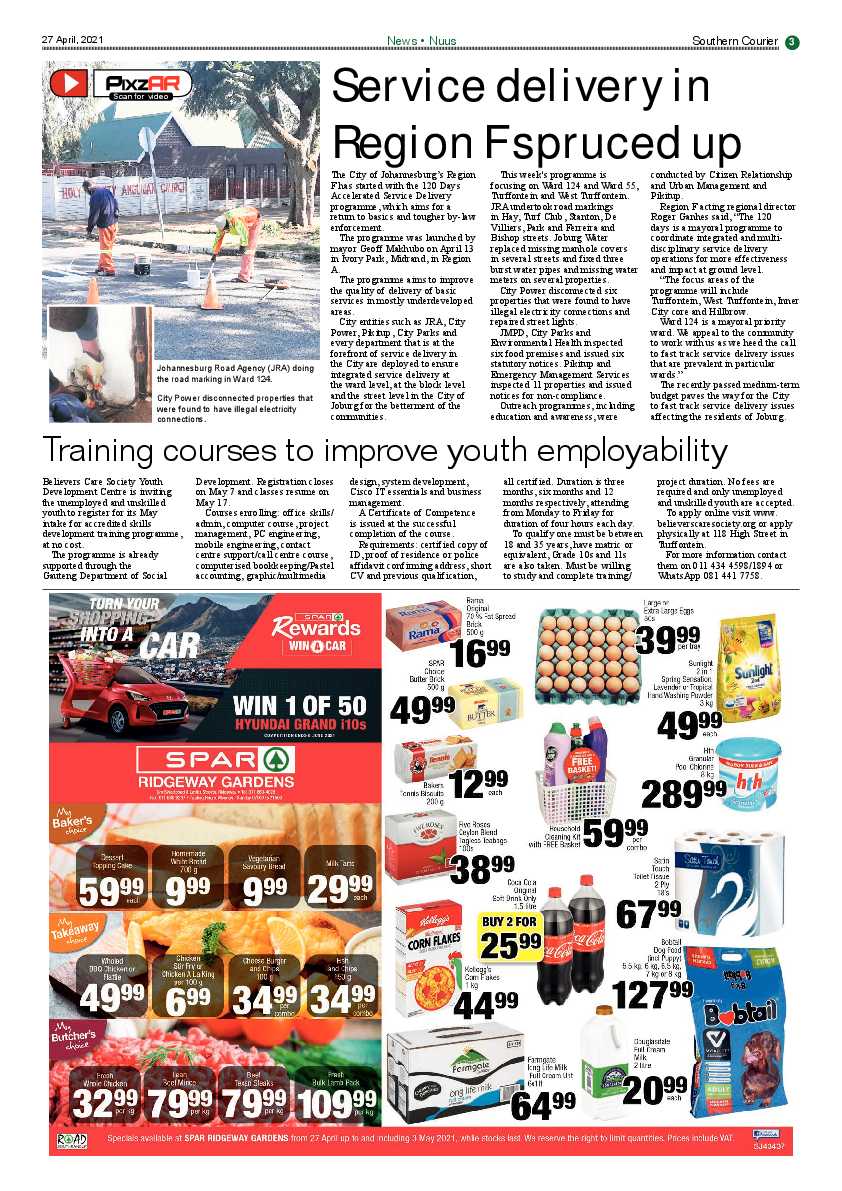 Southern Courier 30 April 2021 page 3
