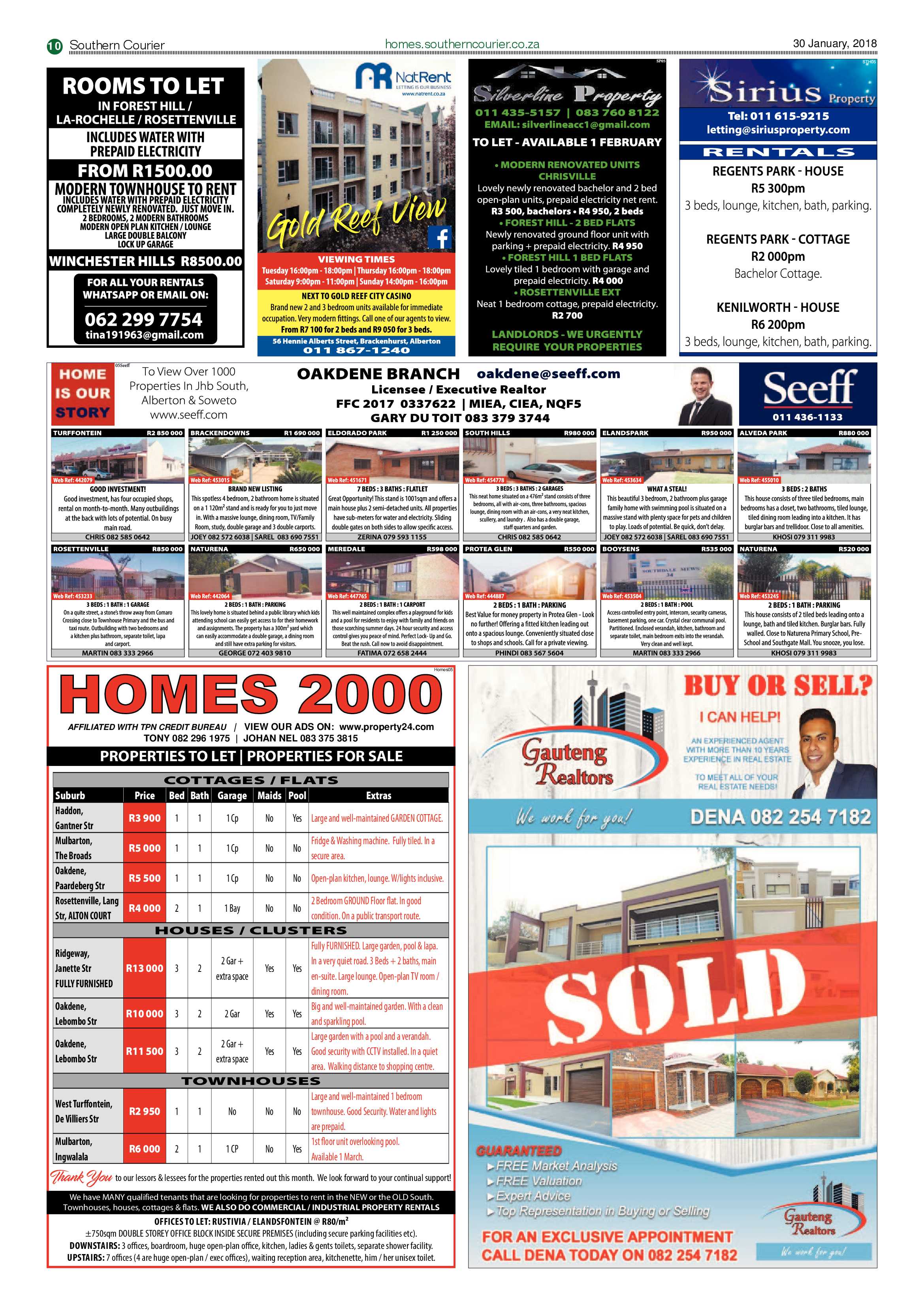 Southern Courier 30 January 2018 page 10