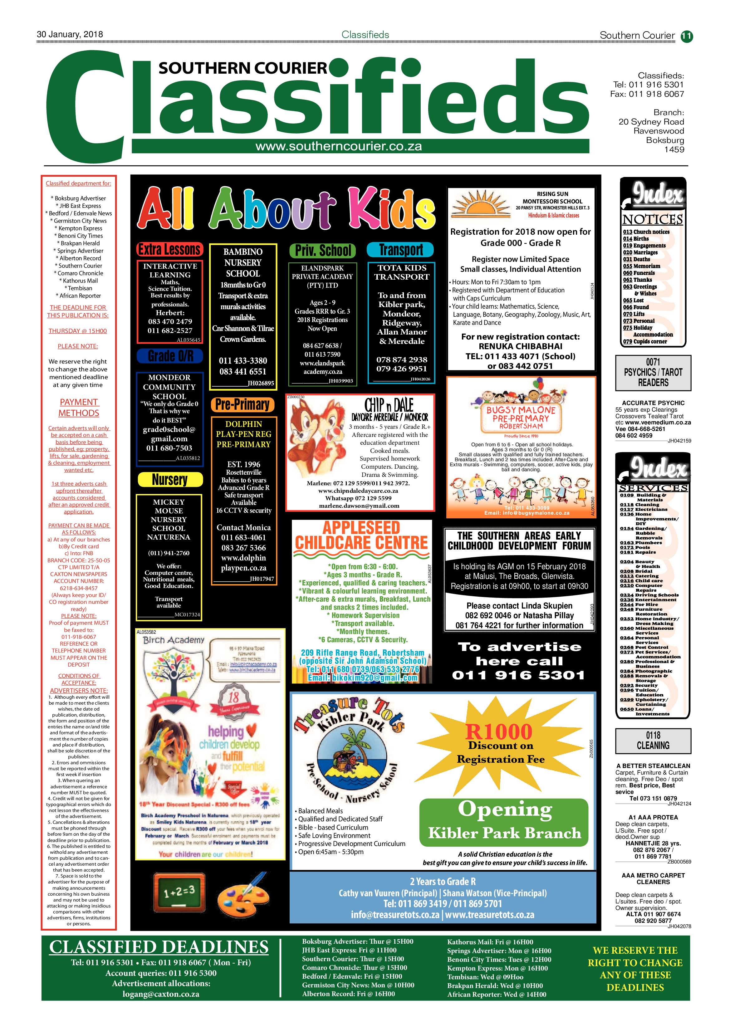 Southern Courier 30 January 2018 page 11