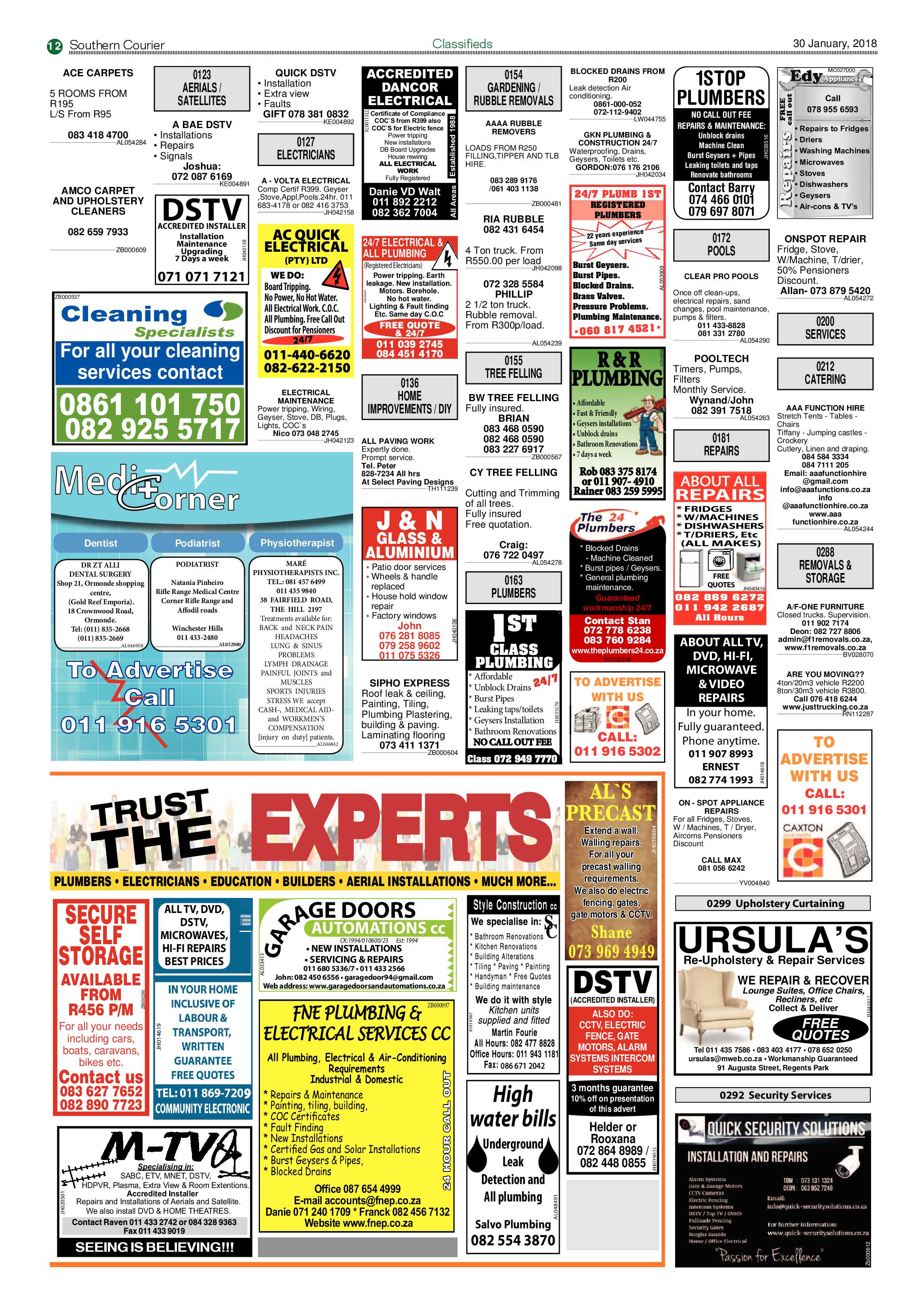 Southern Courier 30 January 2018 page 12