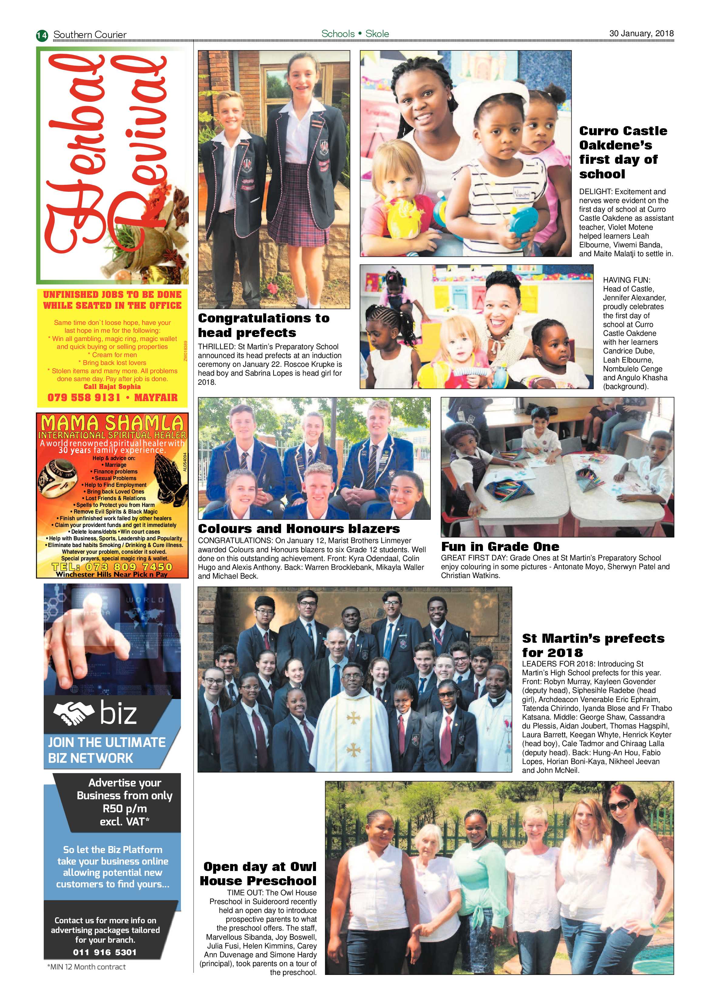 Southern Courier 30 January 2018 page 14