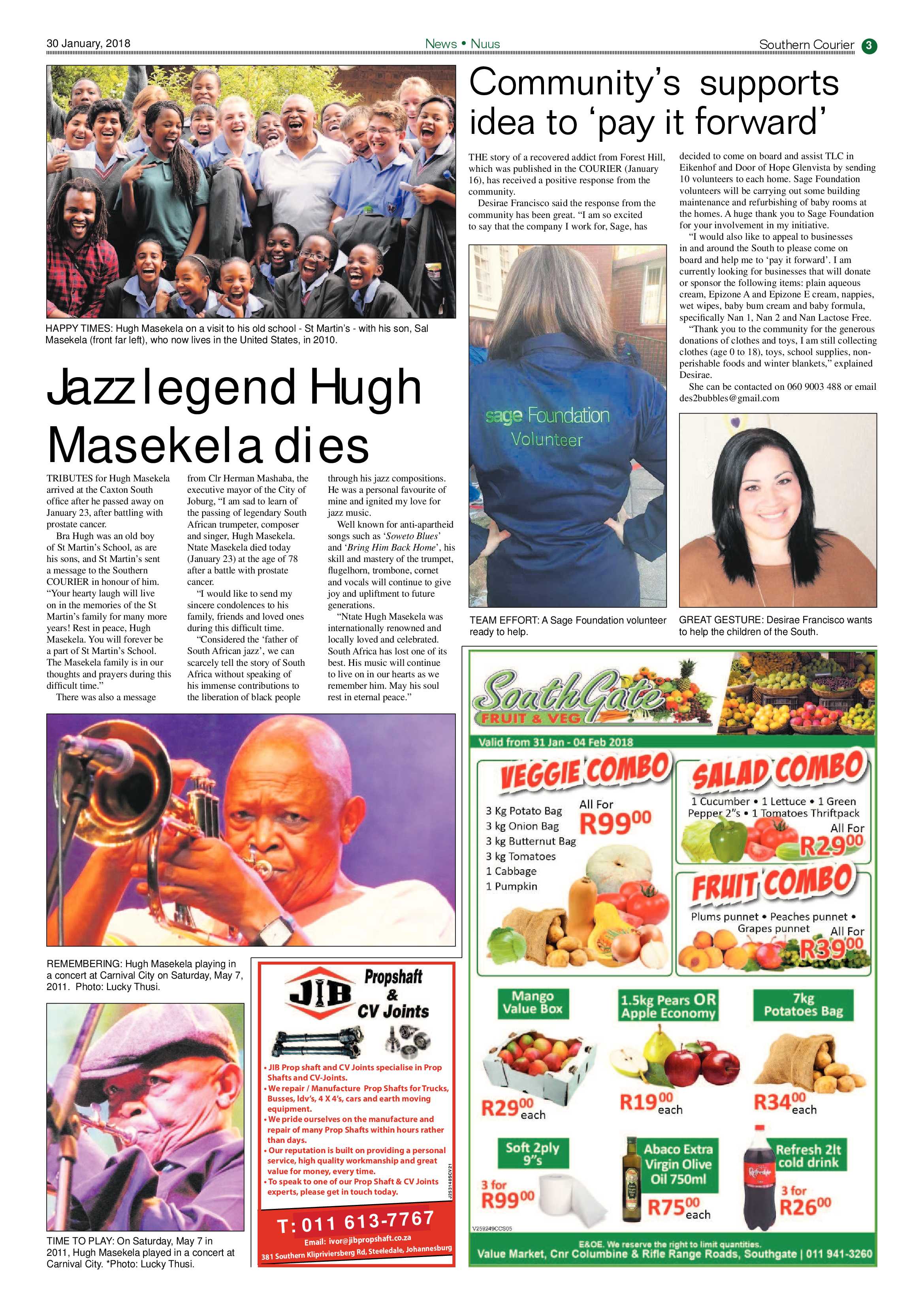 Southern Courier 30 January 2018 page 3
