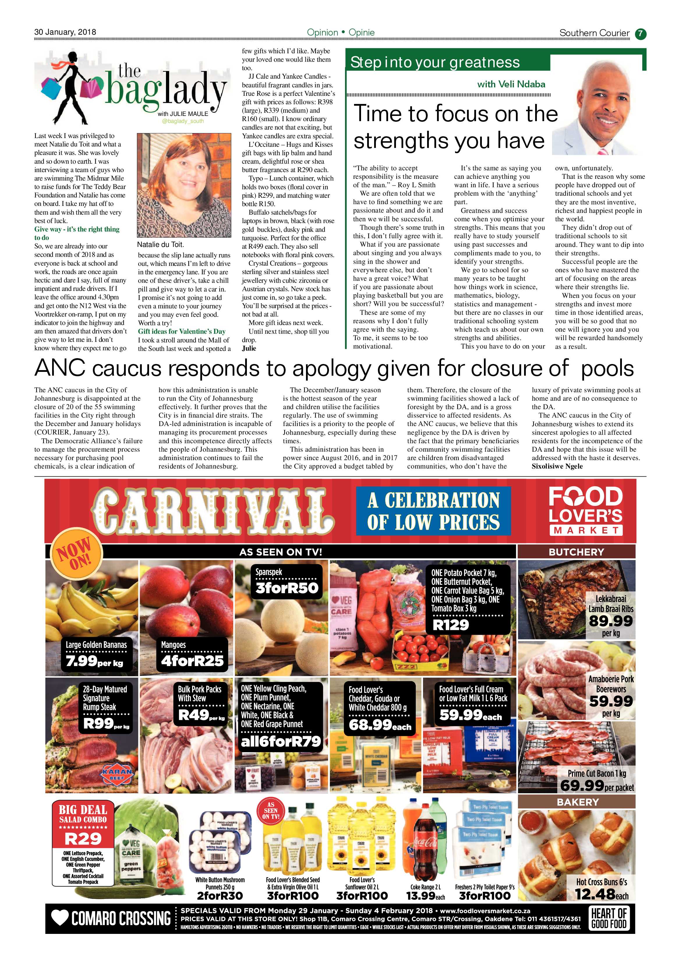 Southern Courier 30 January 2018 page 7