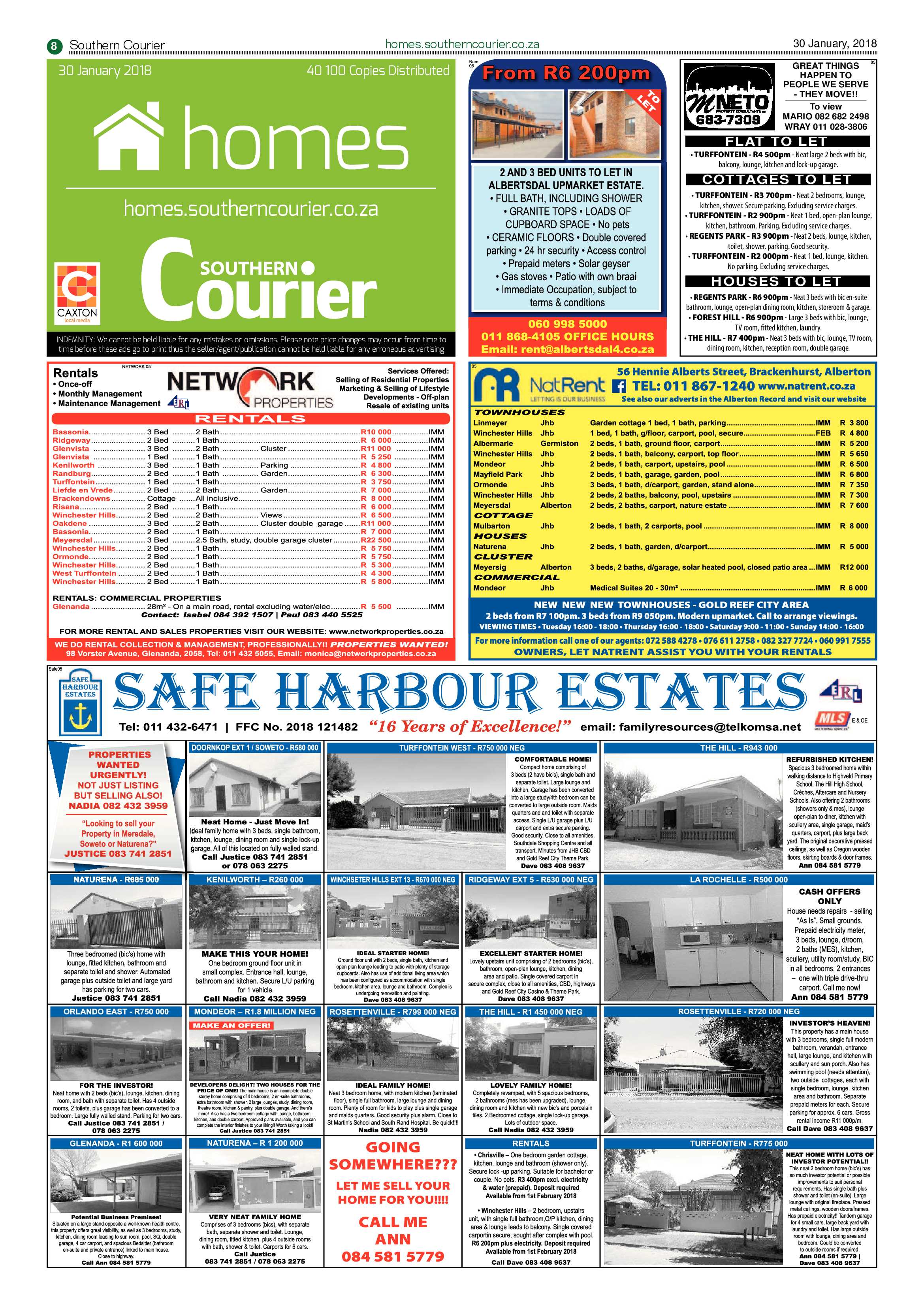 Southern Courier 30 January 2018 page 8