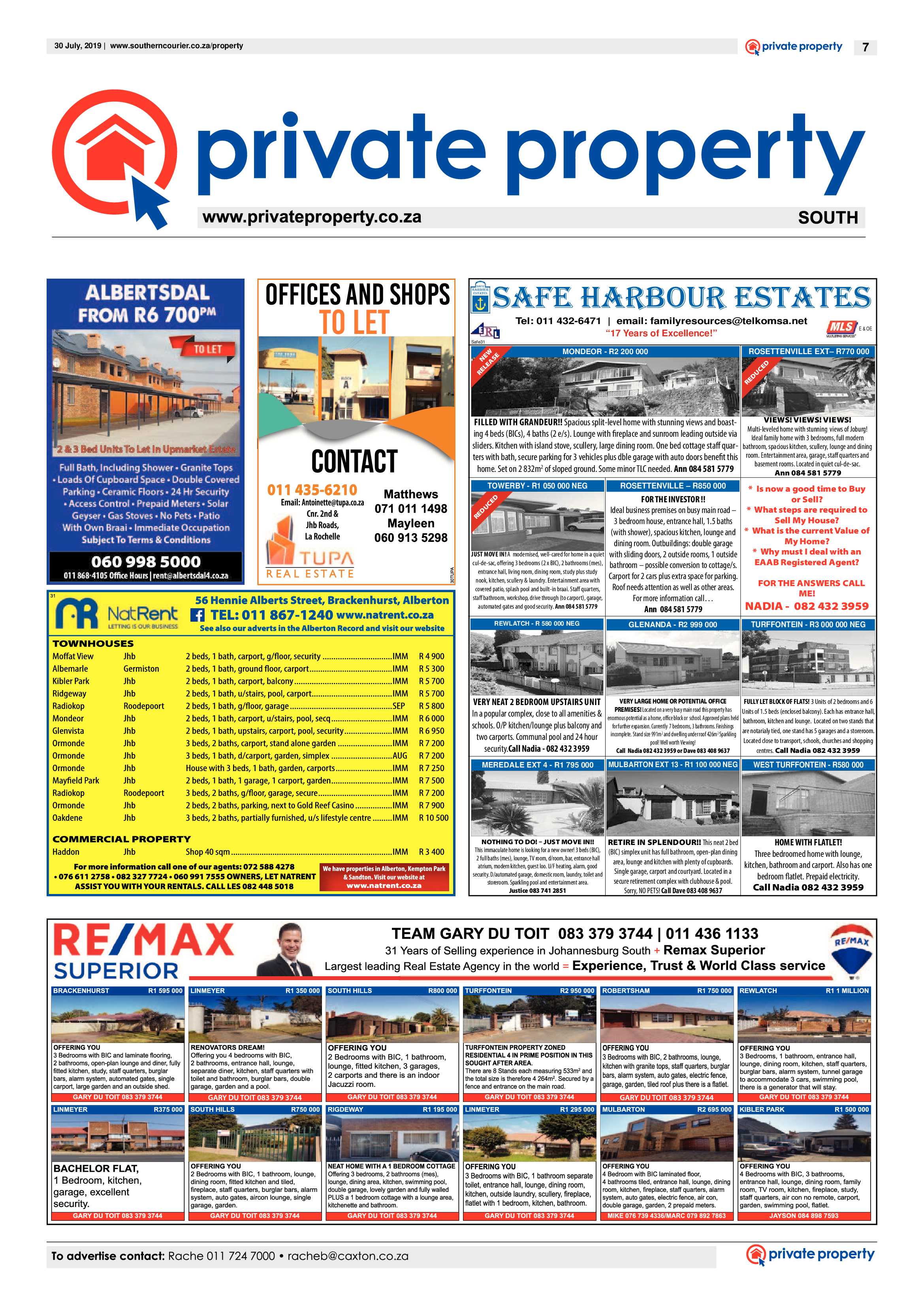 Southern Courier 30 July 2019 page 7